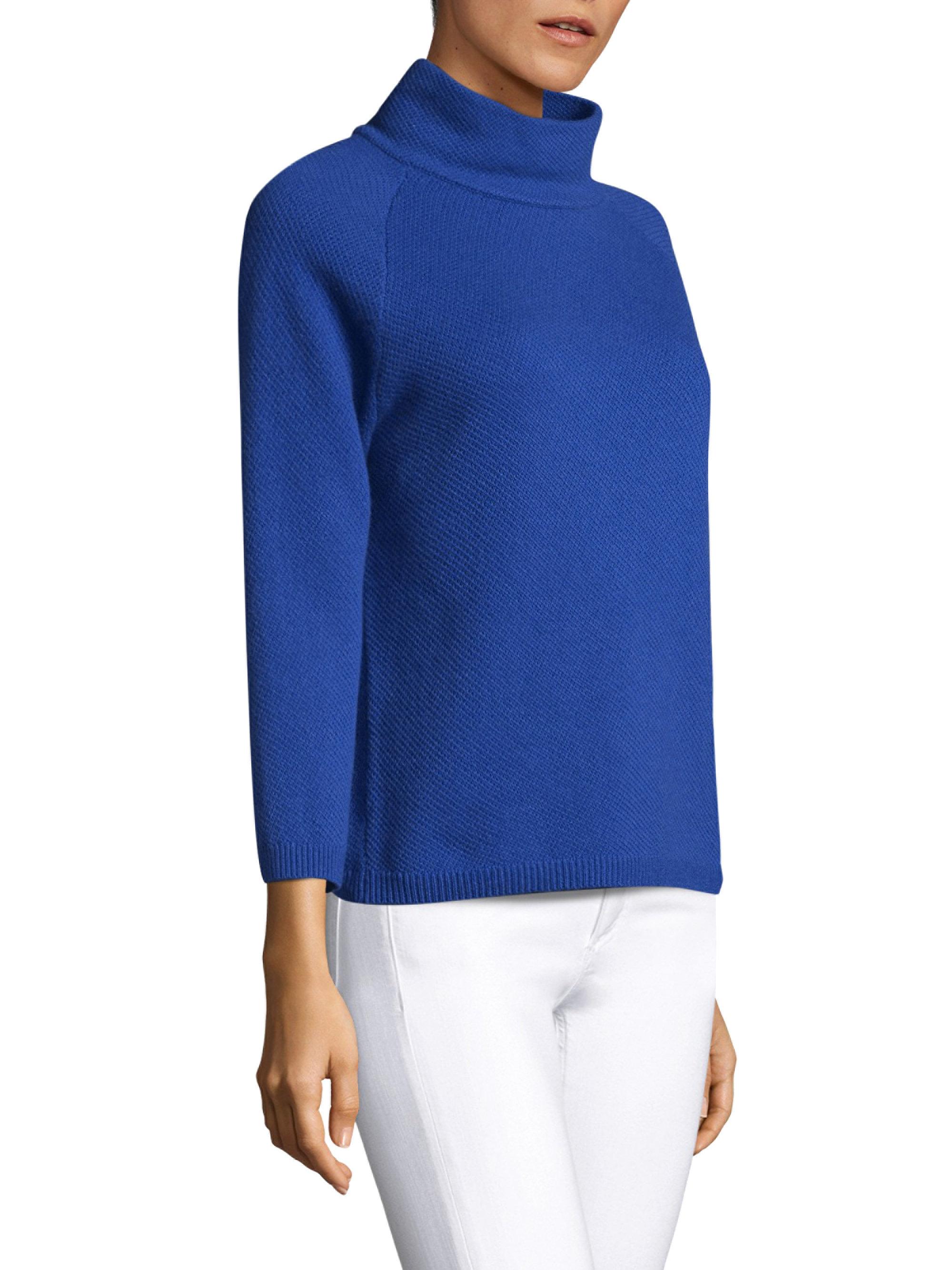 cornflower blue cashmere jumper