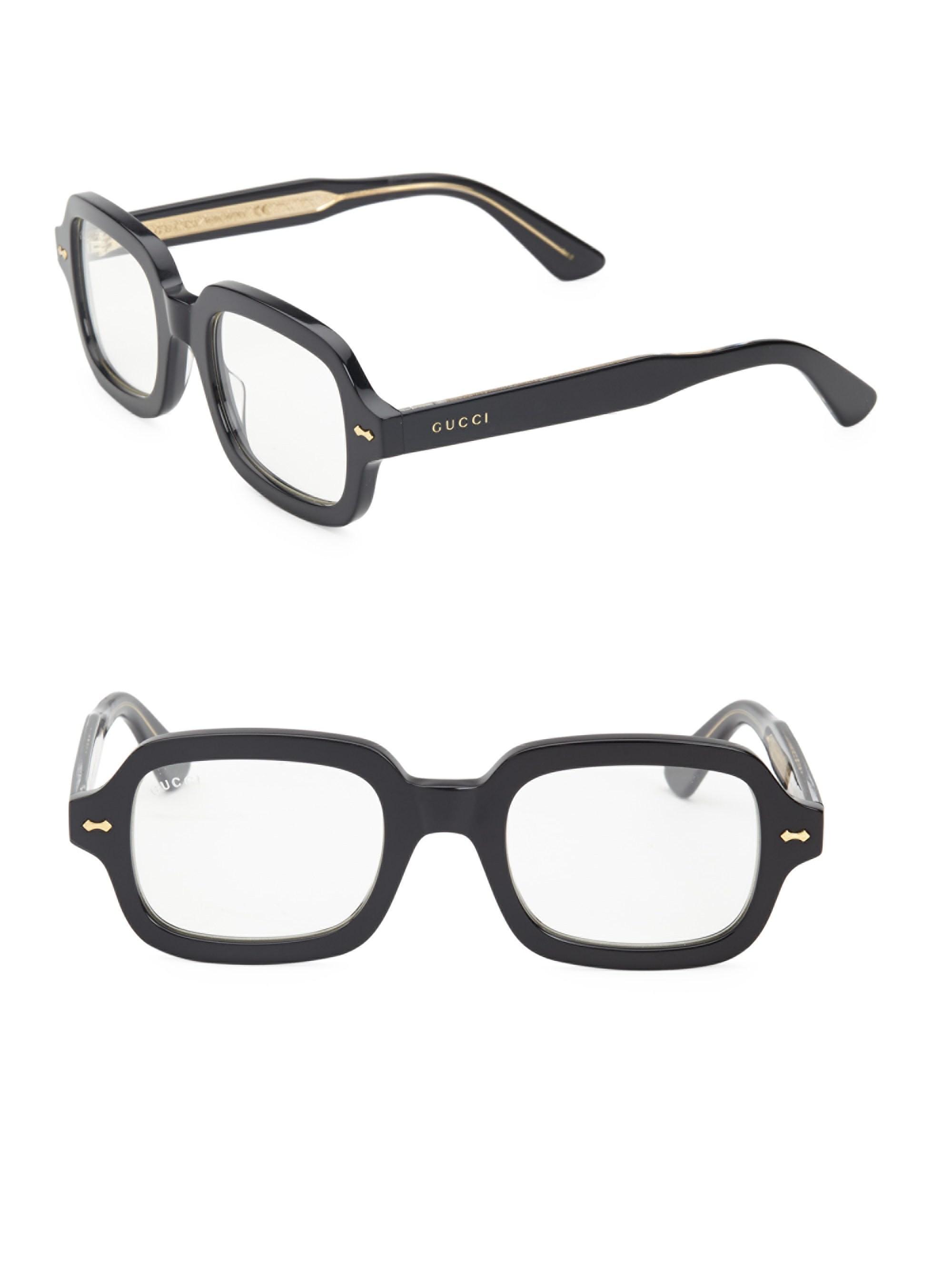 gucci 52mm rectangle sunglasses