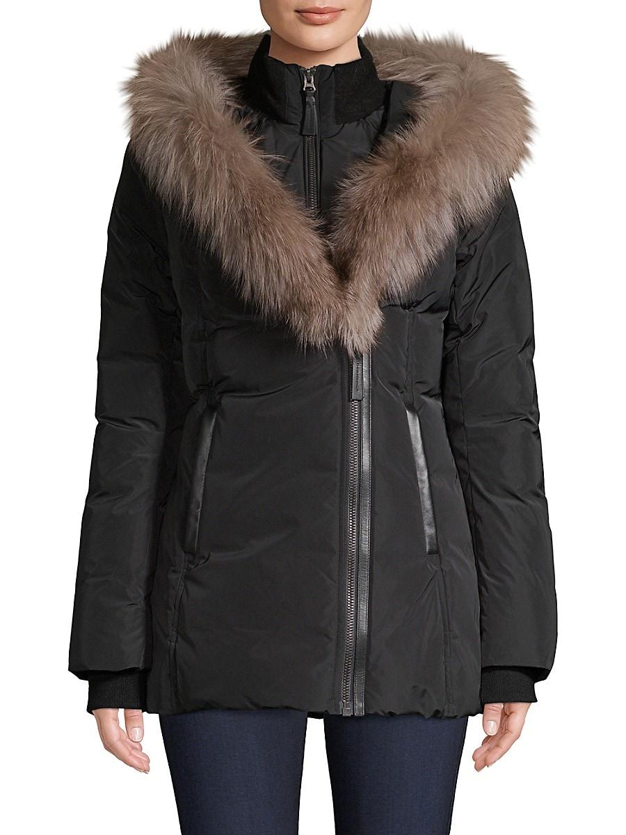 mackage adali coat black