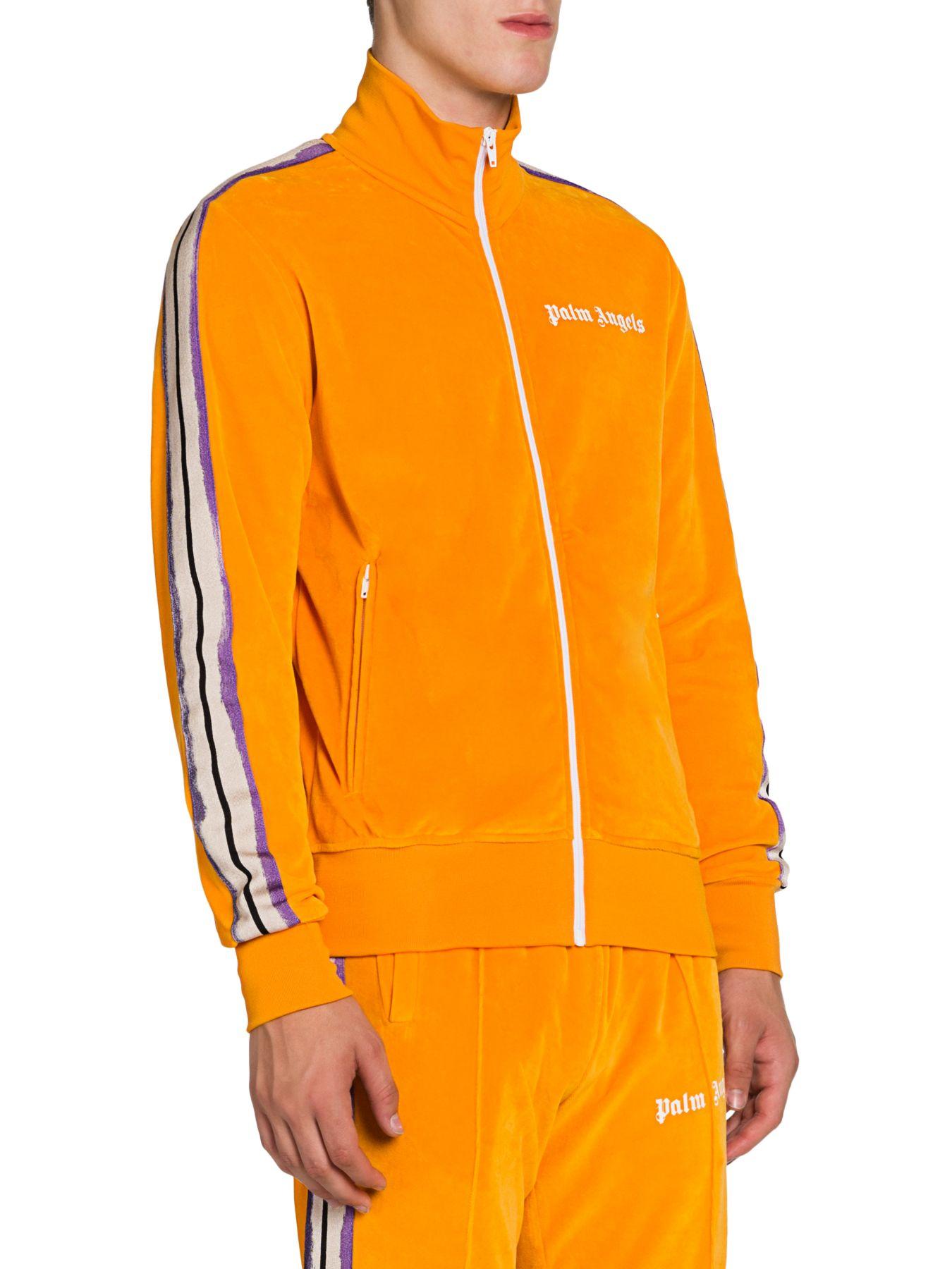 Palm Angels Classic Track Jacket in Yellow & Orange (Orange) for Men - Lyst