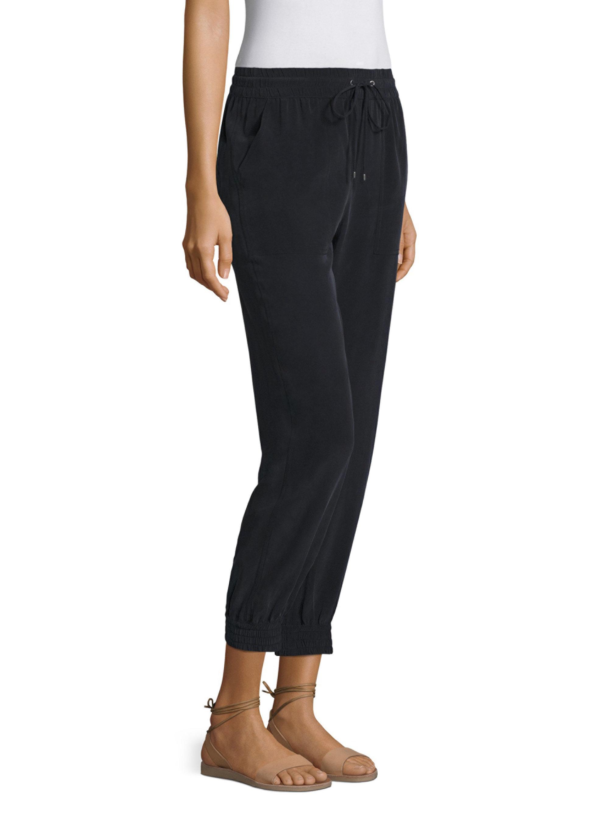 silk jogger pants