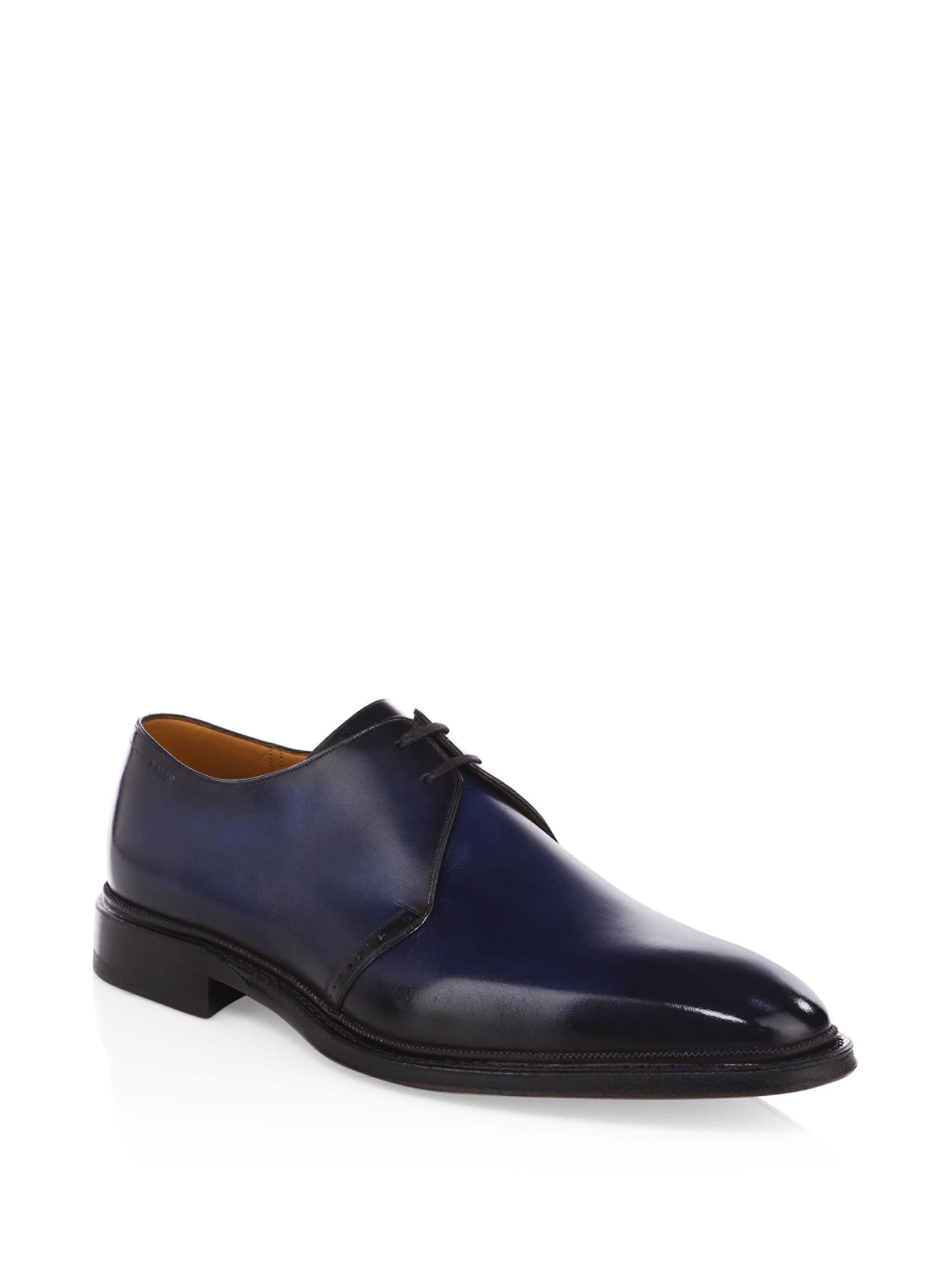 bally men's leather shoes