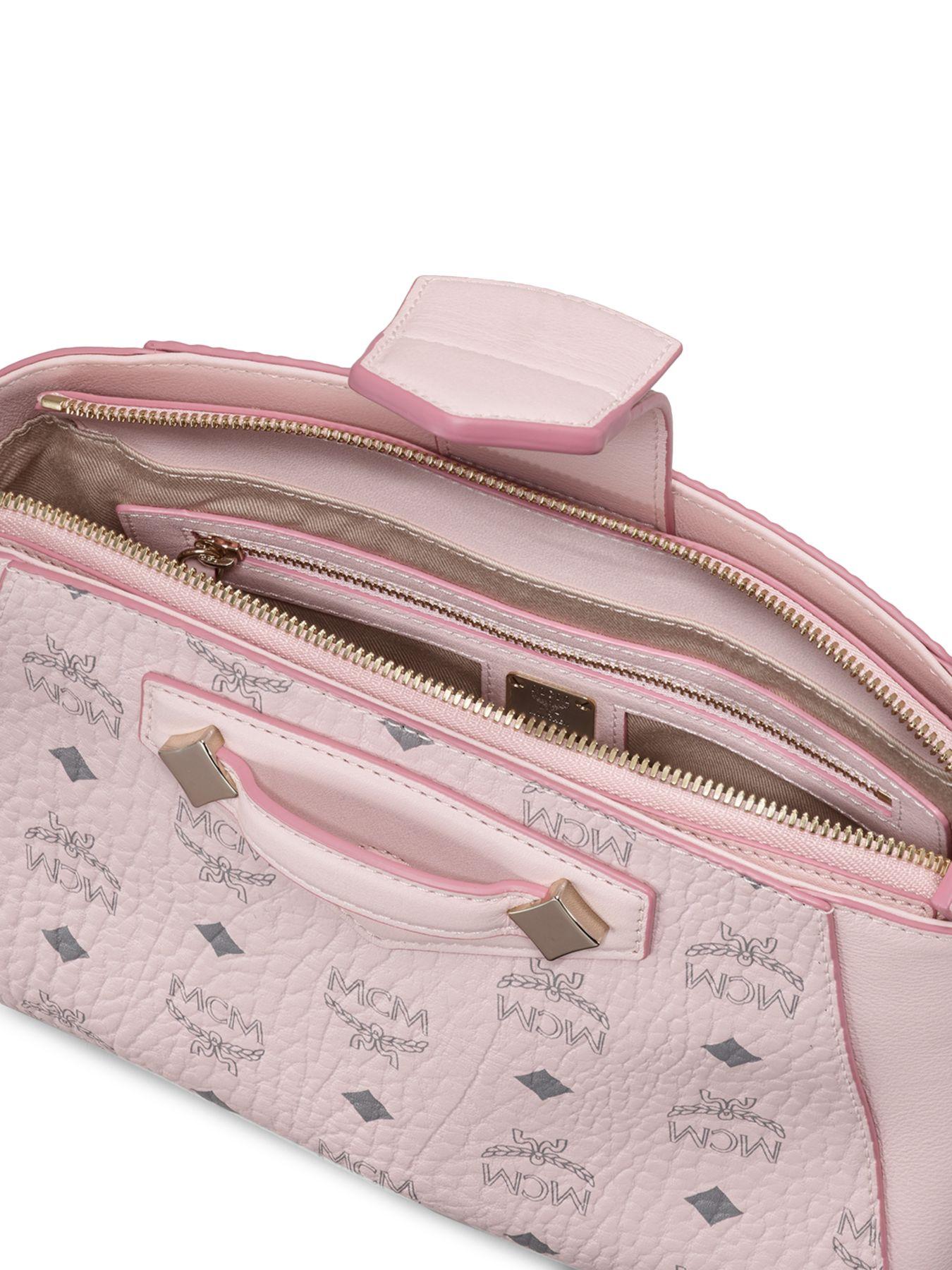 mcm pink book bag