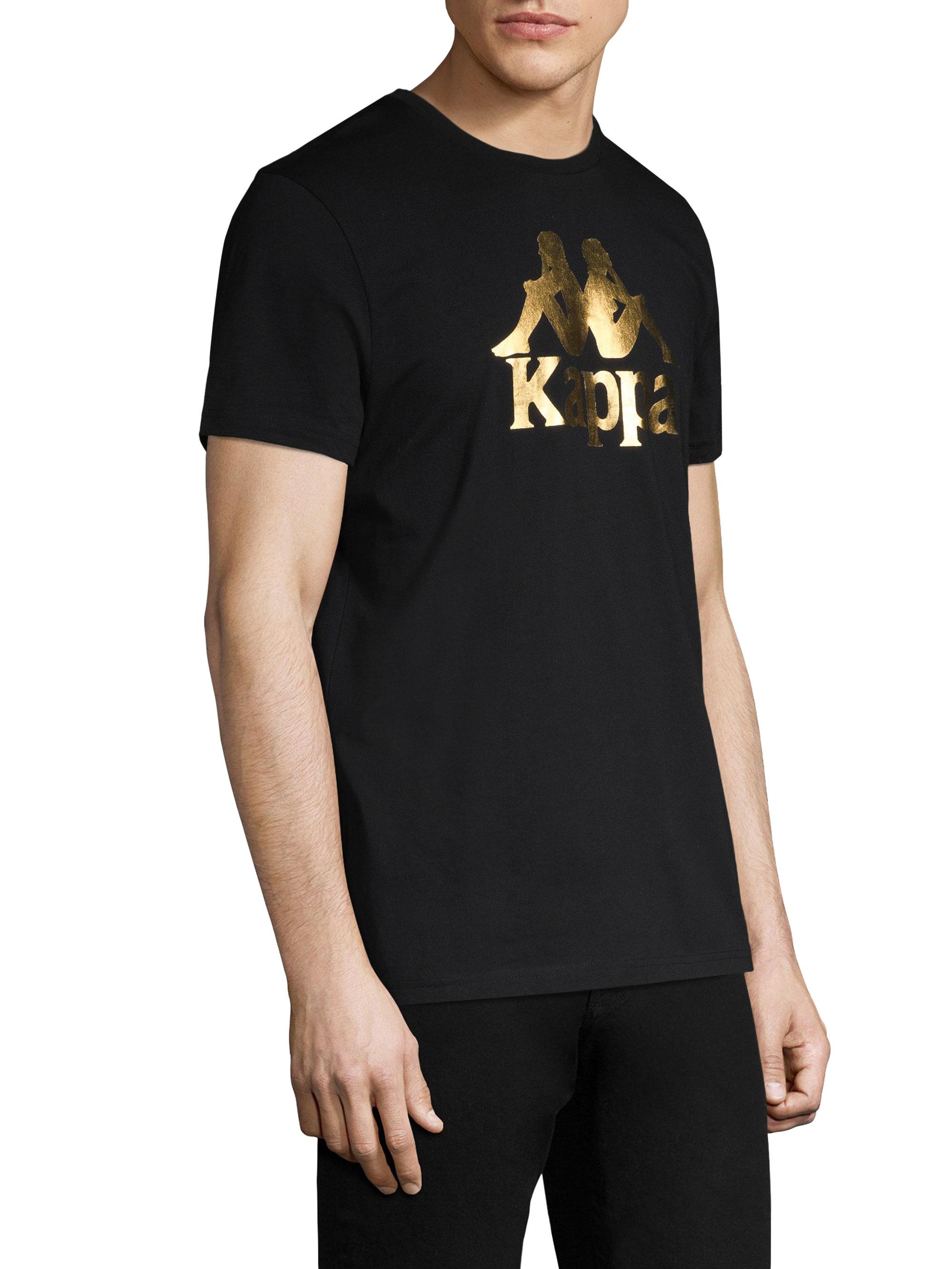 black and gold kappa shirt