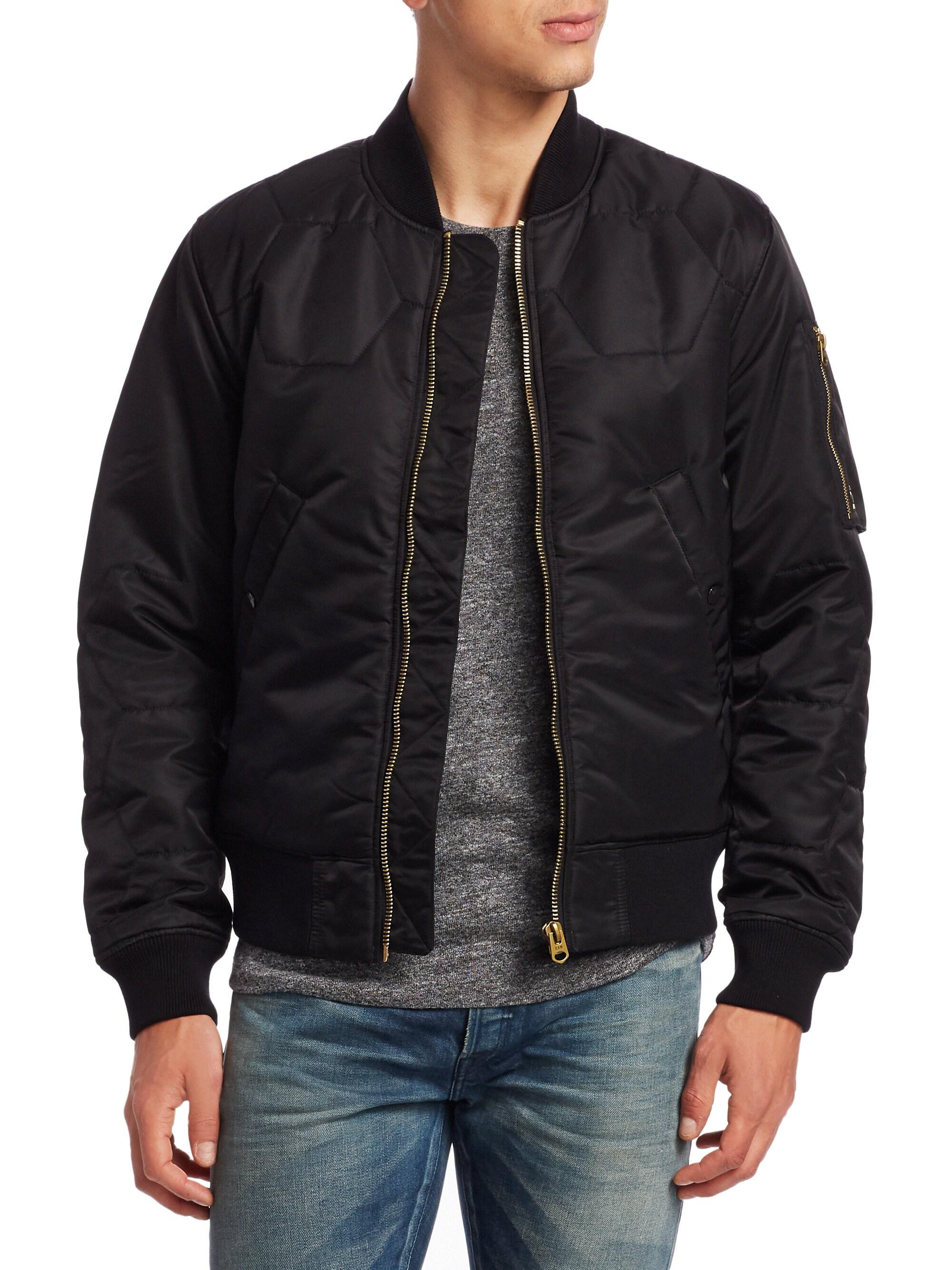 G-Star RAW Vodan Quilted Bomber Jacket in Black for Men - Lyst