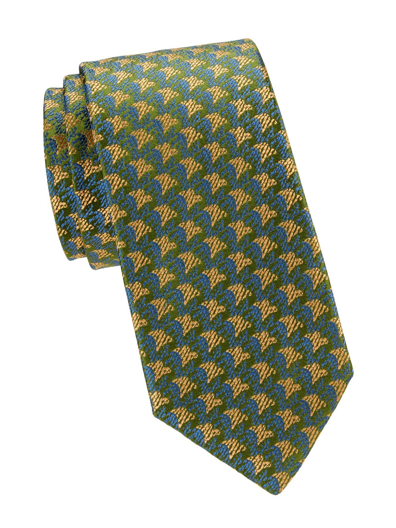 Charvet Textured Silk Tie in Green for Men Lyst