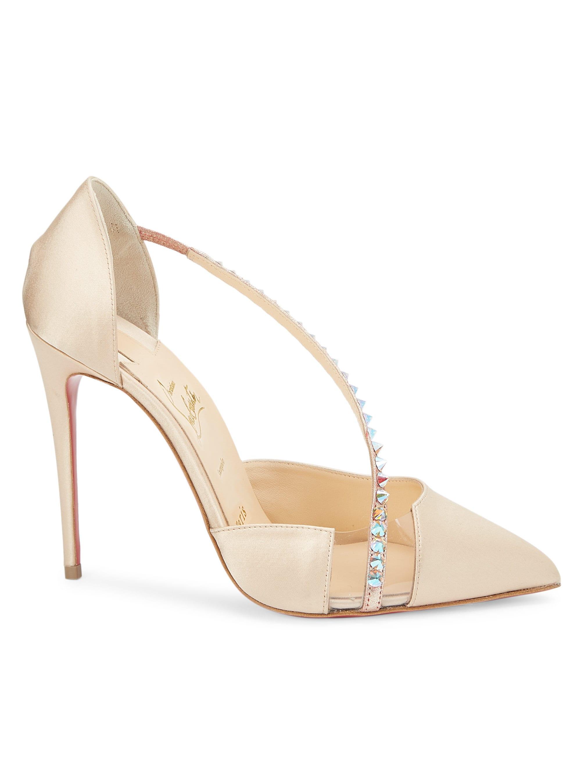 louboutin spike cross heels