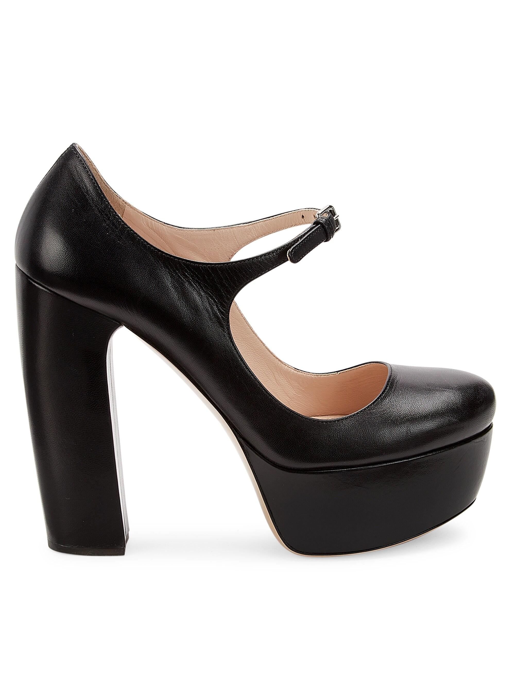 miu miu patent mary jane pumps