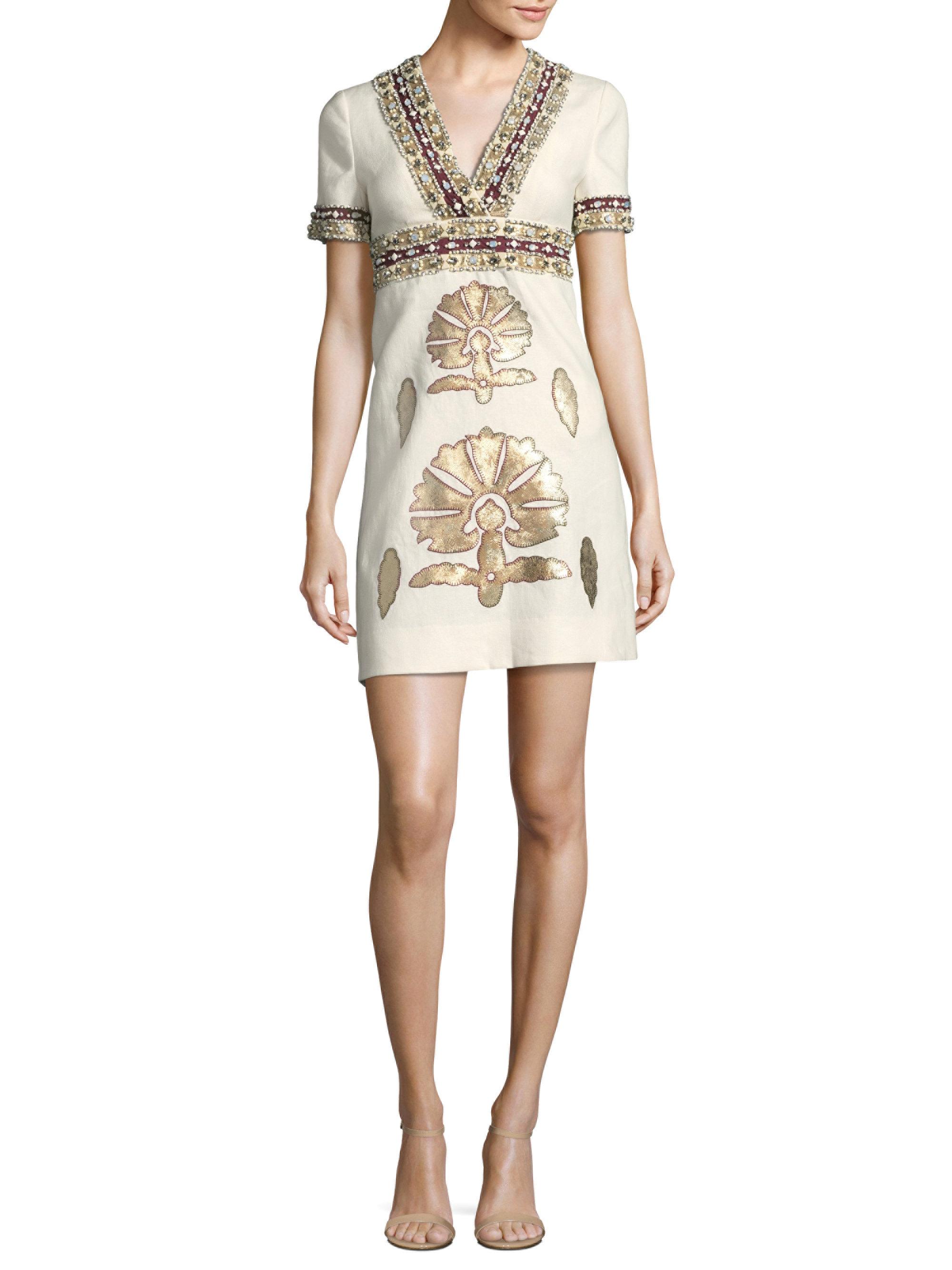 tory burch embellished dress