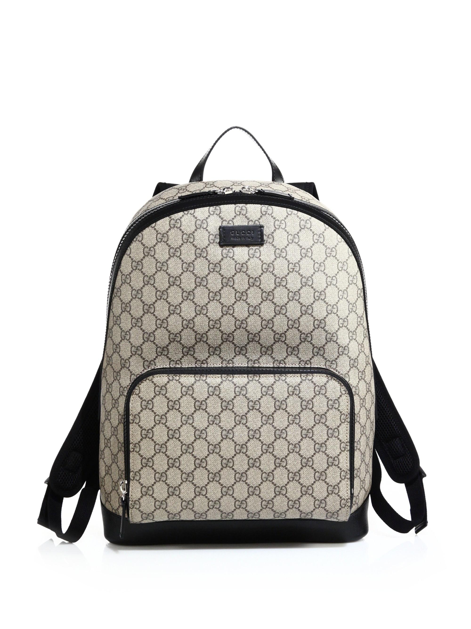 Gucci Men&#39;s GG Supreme Canvas Backpack for Men - Lyst