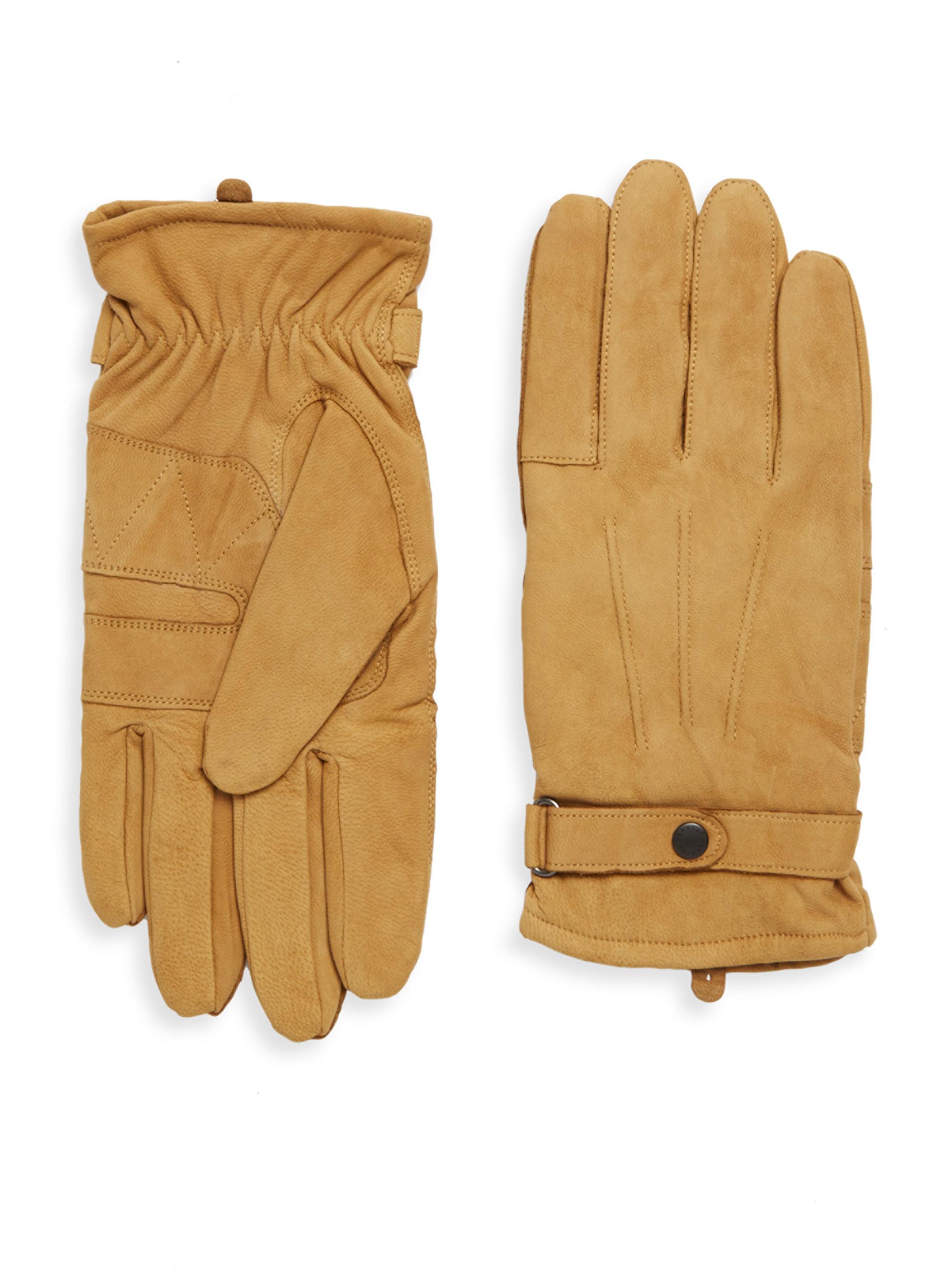 barbour insulated leather gloves