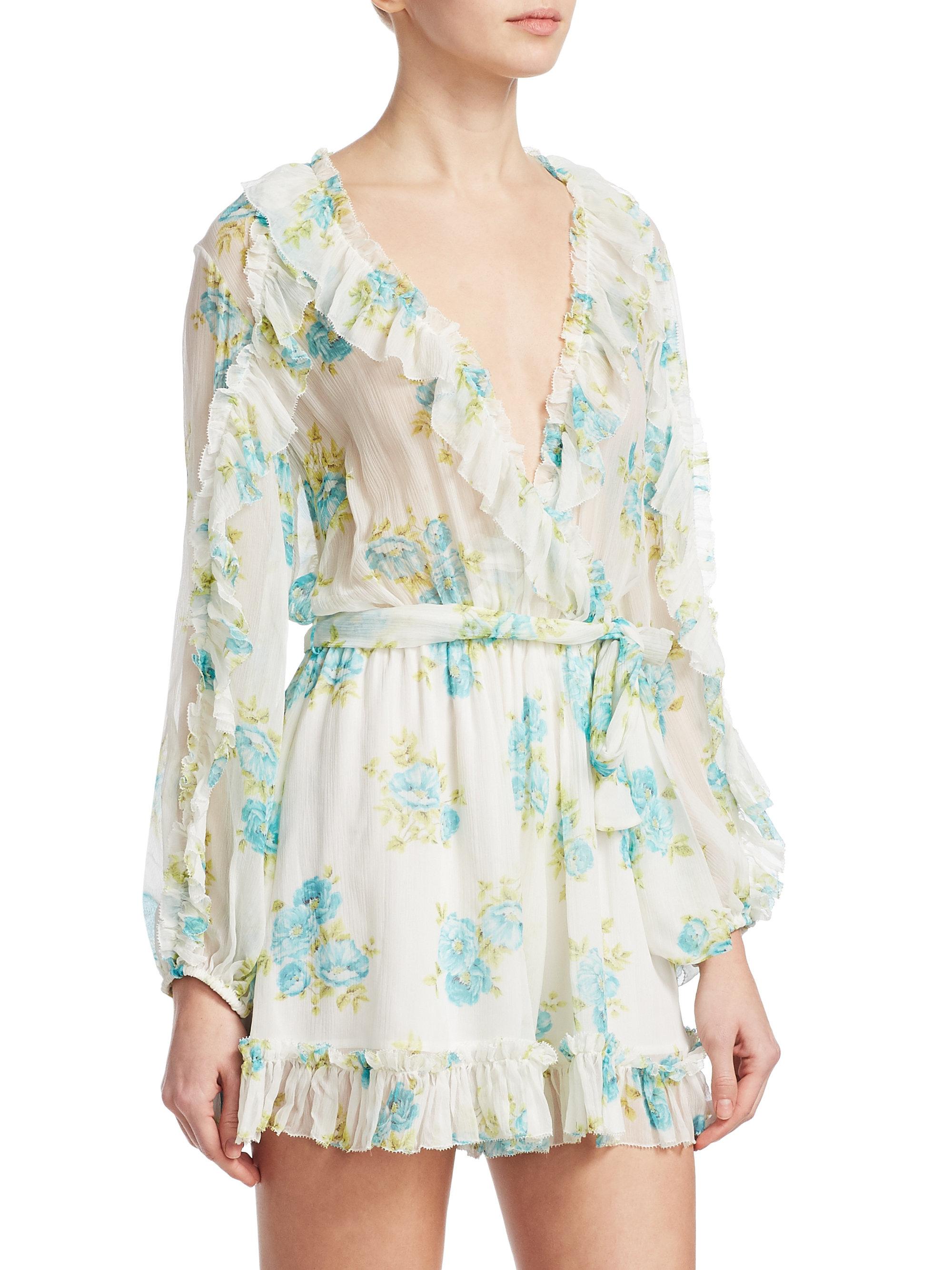 zimmermann ruffle playsuit