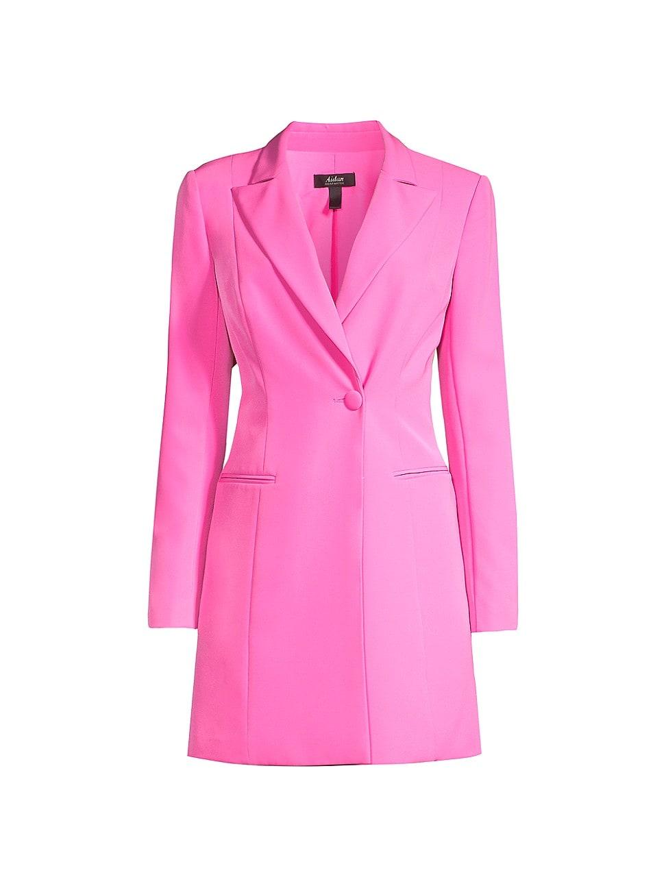 Aidan By Aidan Mattox Tuxedo Blazer Dress in Pink | Lyst