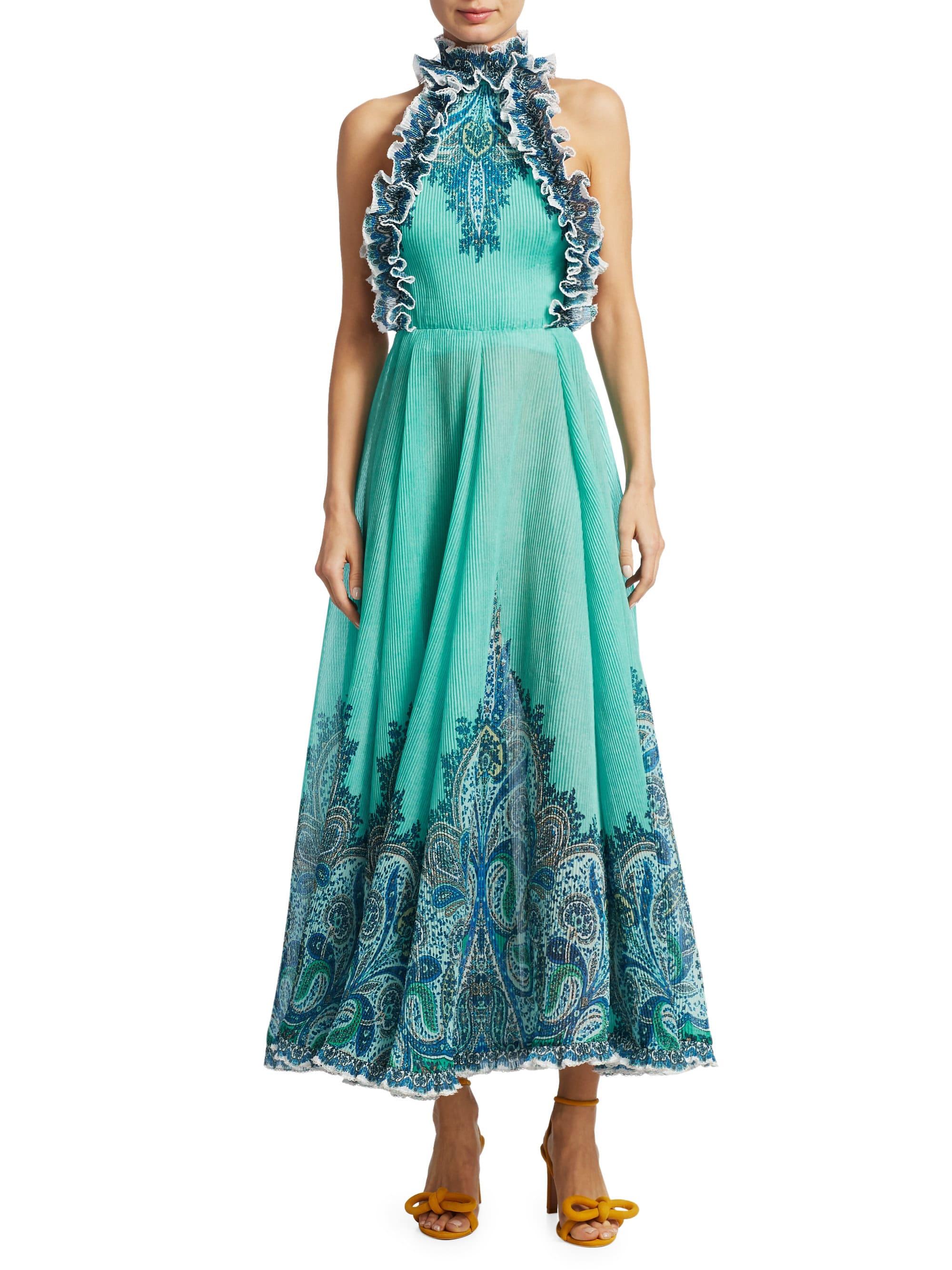zimmermann turquoise dress