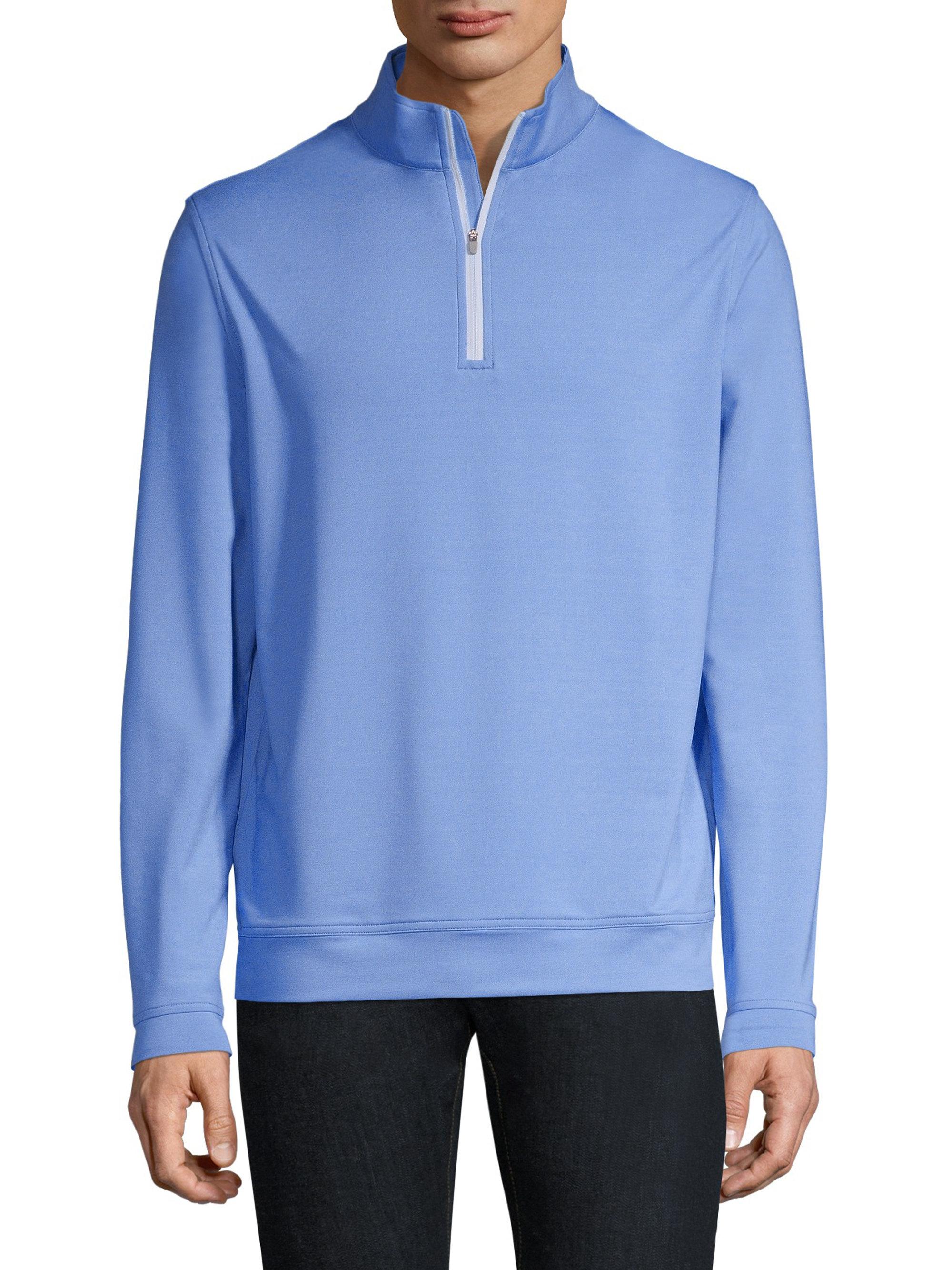 Peter Millar Quarter Zip Pullover in Blue for Men - Lyst