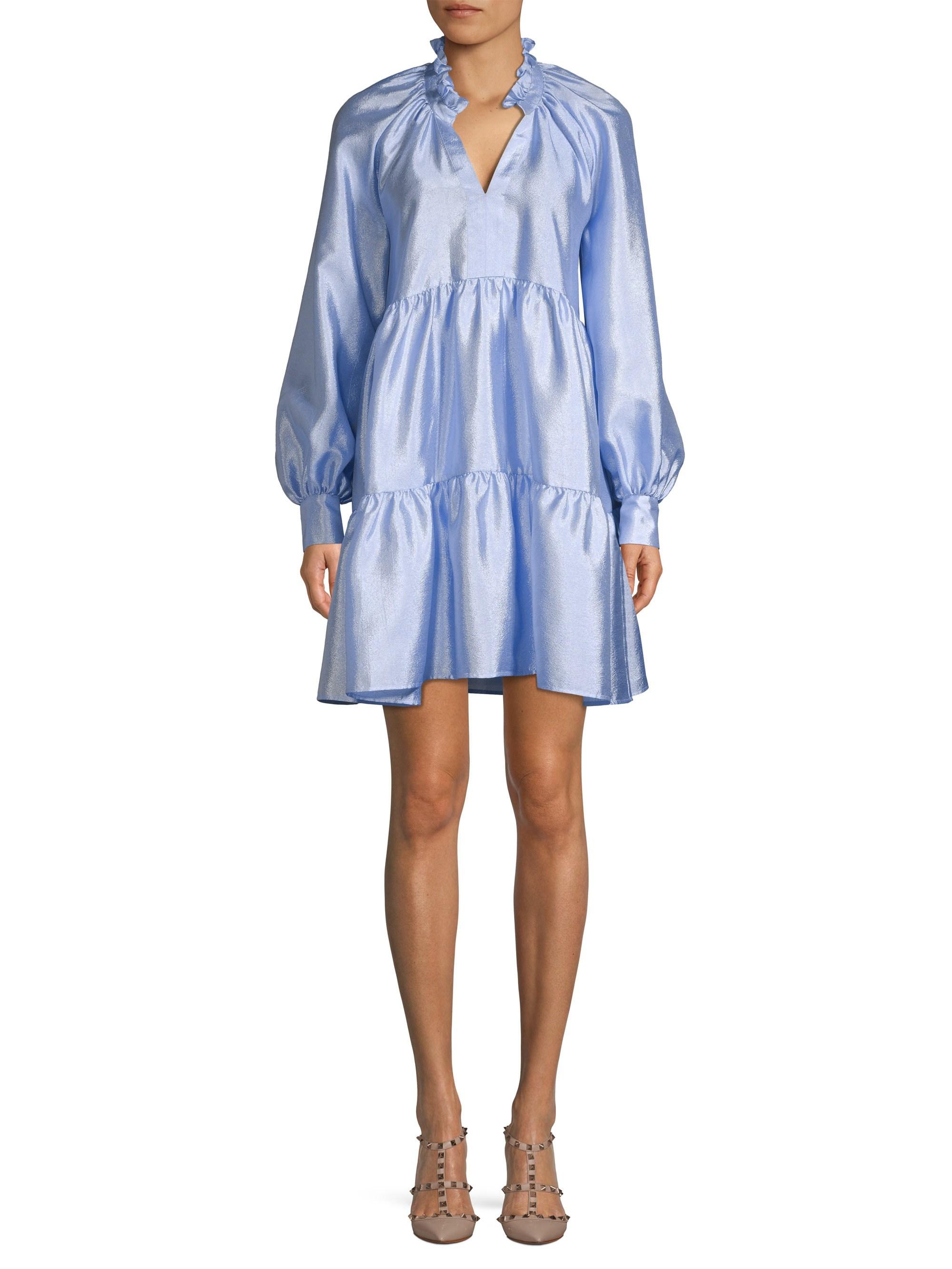 stine goya jasmine dress blue