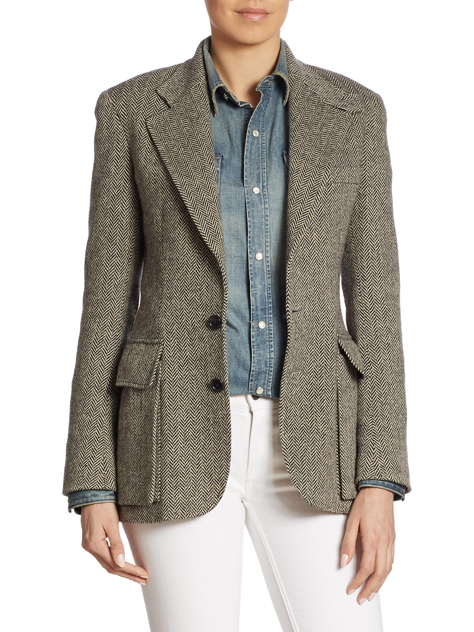 ralph lauren herringbone jacket