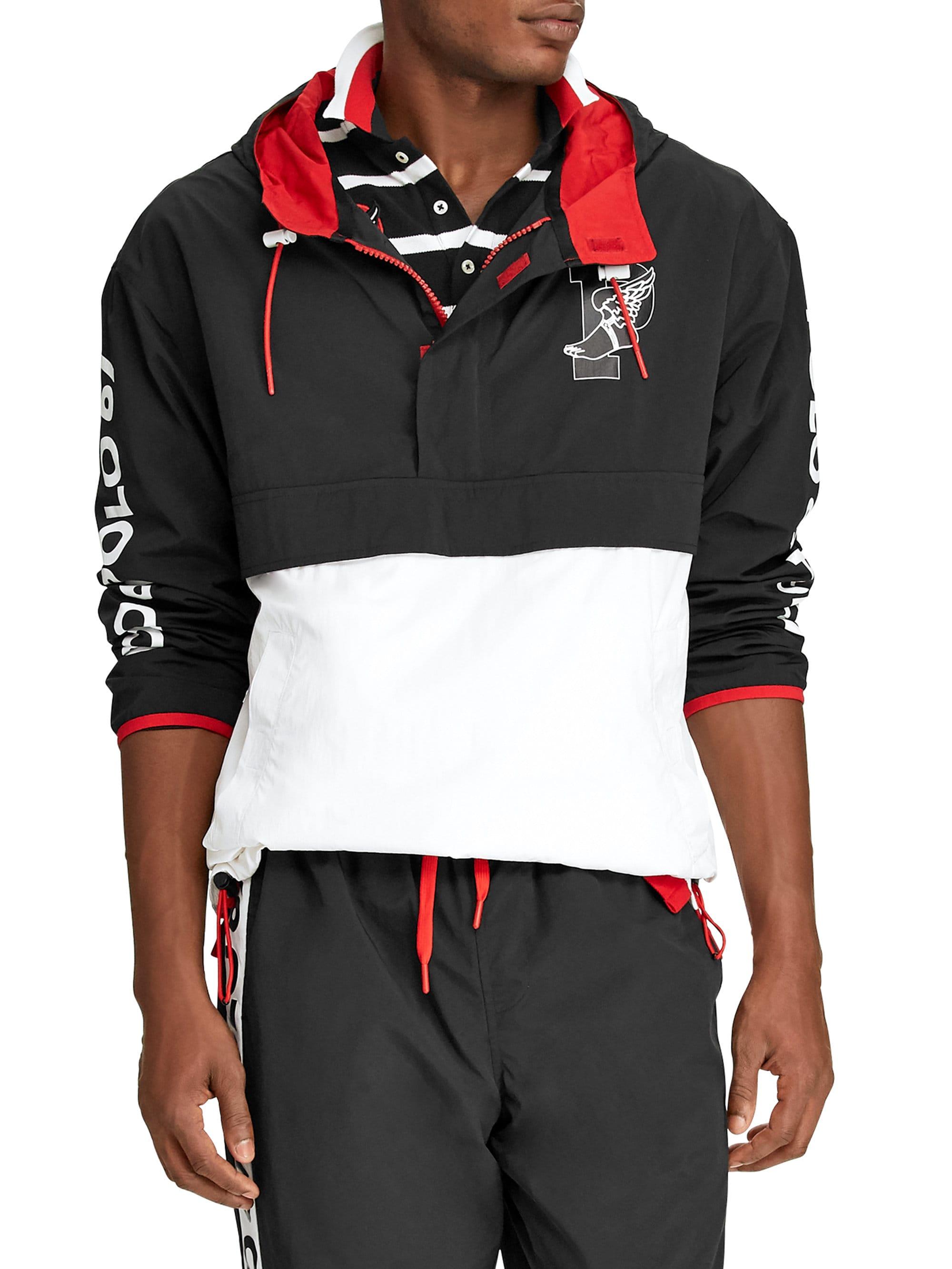 Polo Ralph Lauren Synthetic Men's Nylon Pullover Jacket Black for Men