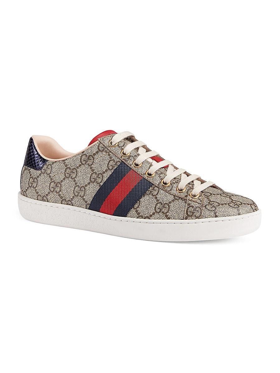 Gucci Gg Canvas New Ace Sneakes in Beige (Natural) - Save 45% - Lyst