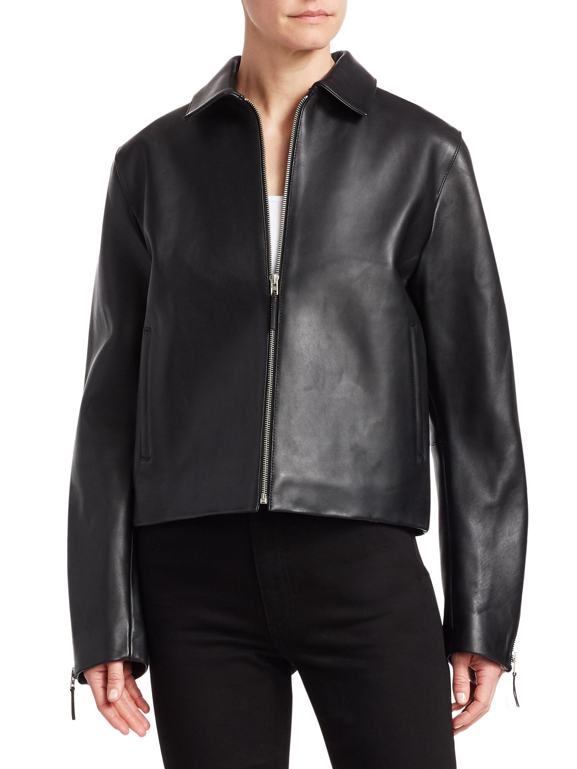 Totême Lucca Black Leather Jacket | Lyst