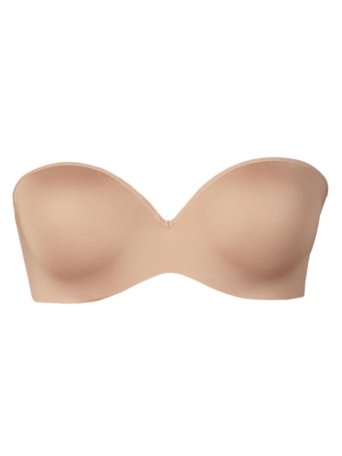 Le Mystere Synthetic Sculptural Plunge Strapless Pushup Bra in Natural