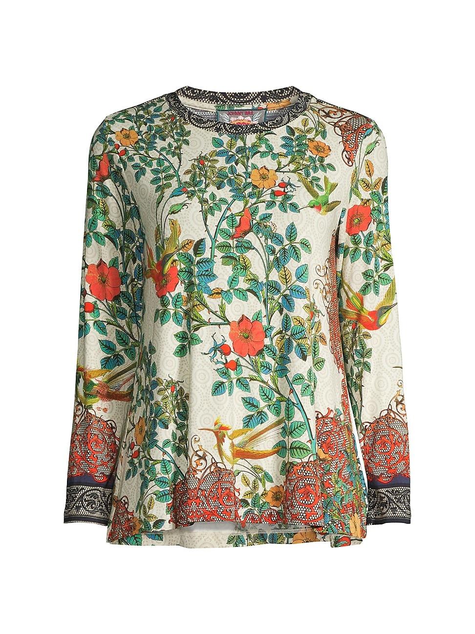 Johnny Was Evette Favorite Printed Top in Green Lyst