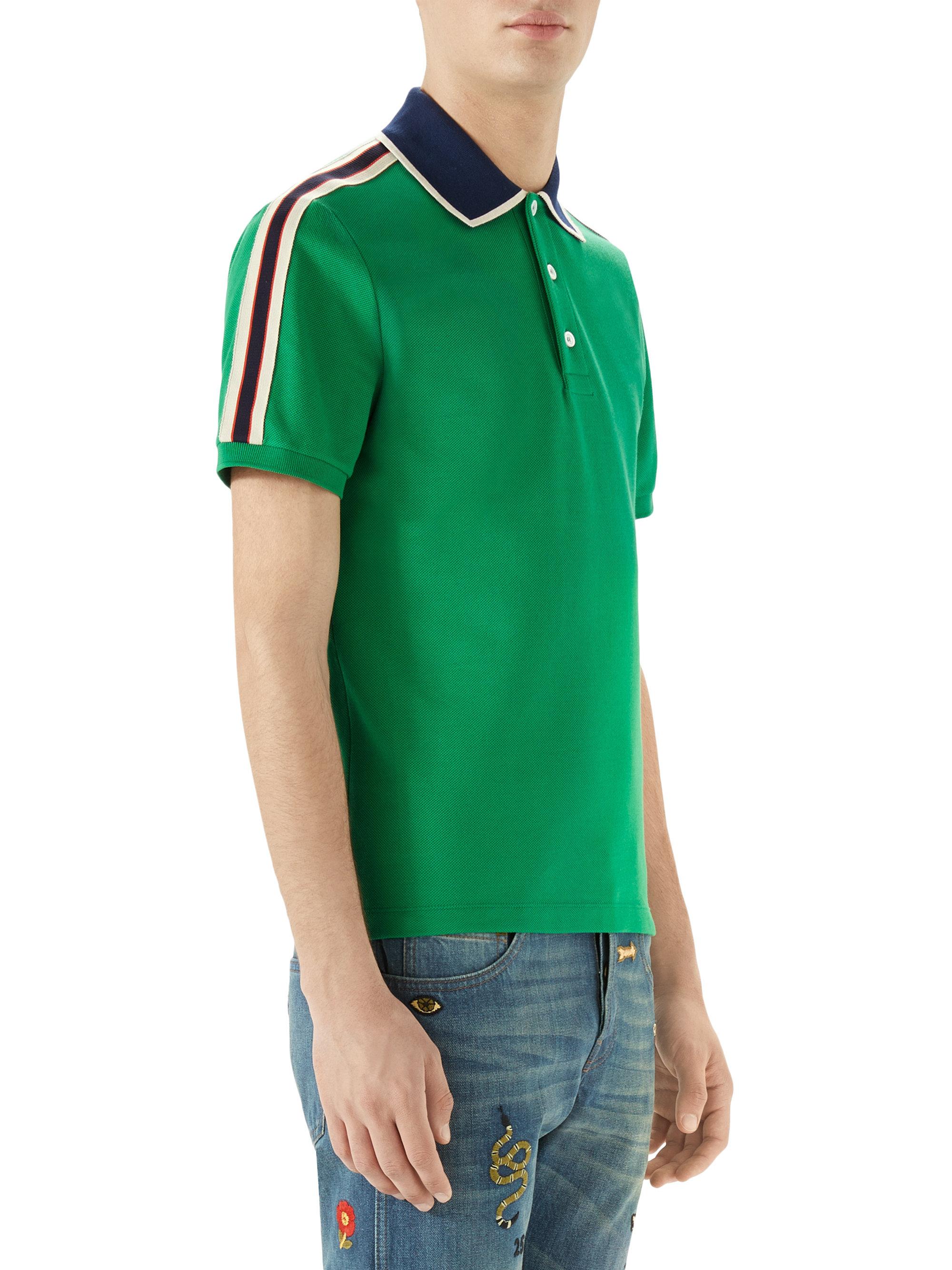 green gucci polo