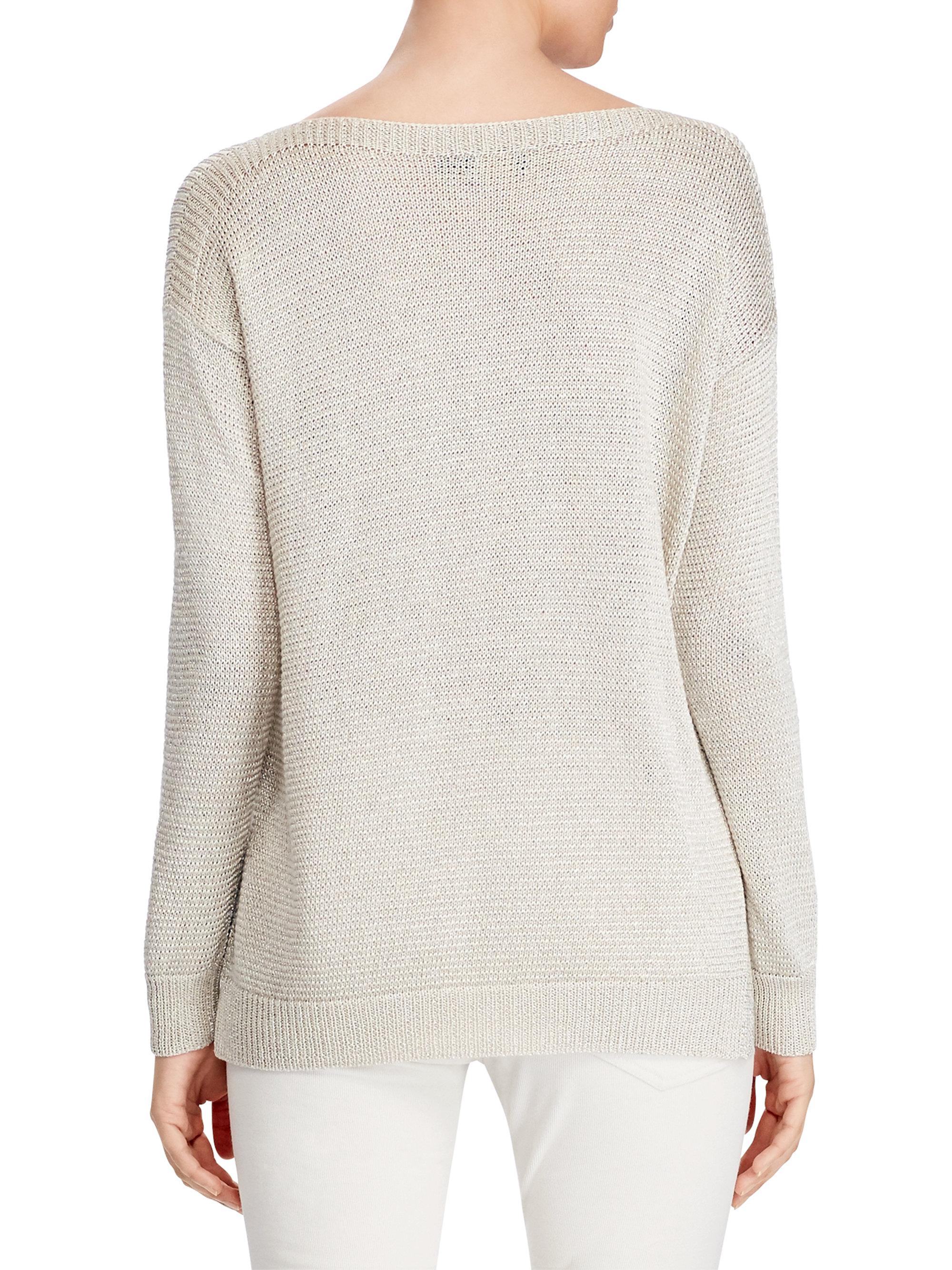 Gay GOP Candidate Boycotting Party Convention: The ... Lyst - Polo Ralph Lauren Long Metallic Knit Sweater