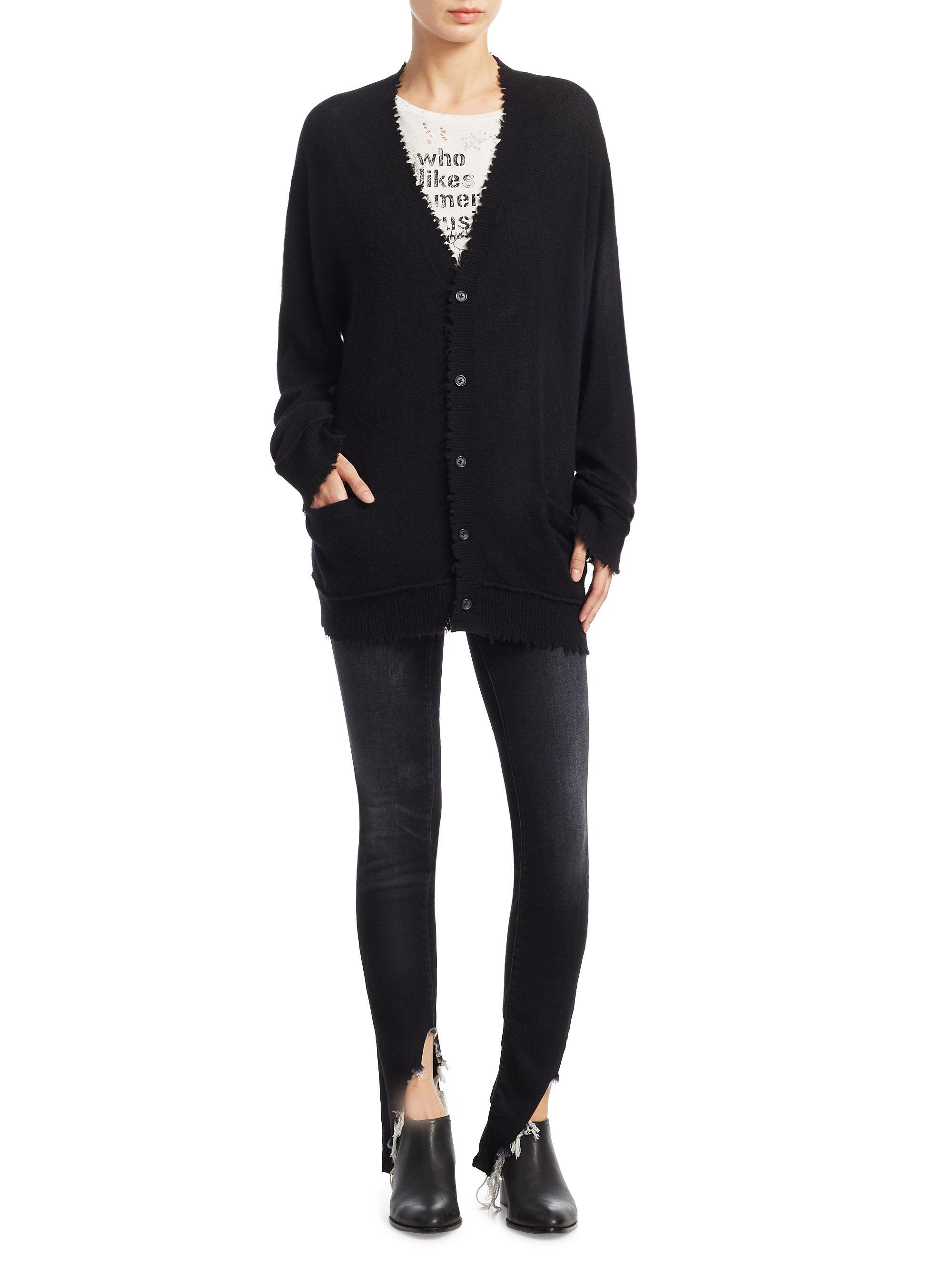 cashmere edge to edge cardigan