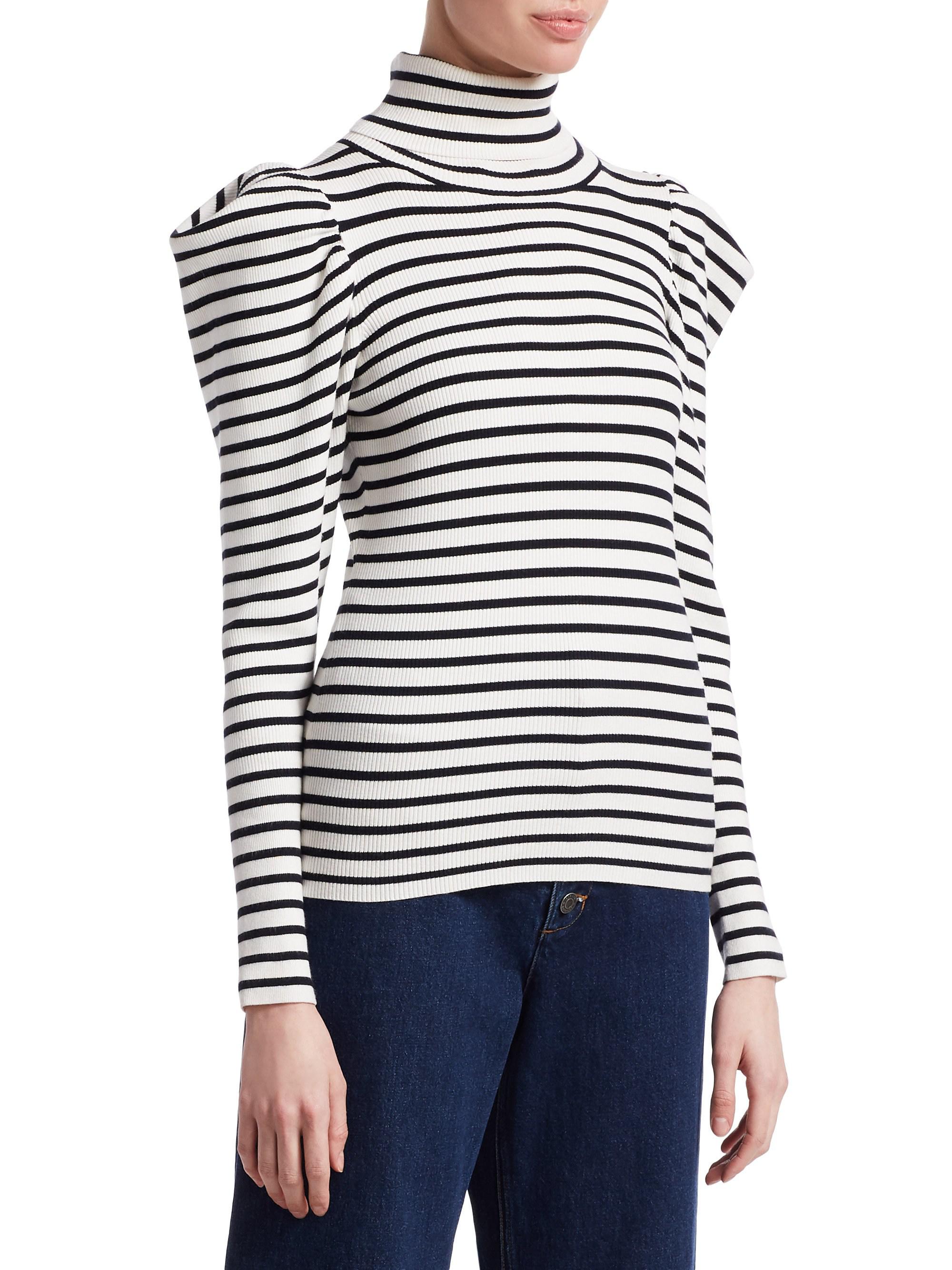 alc striped turtleneck