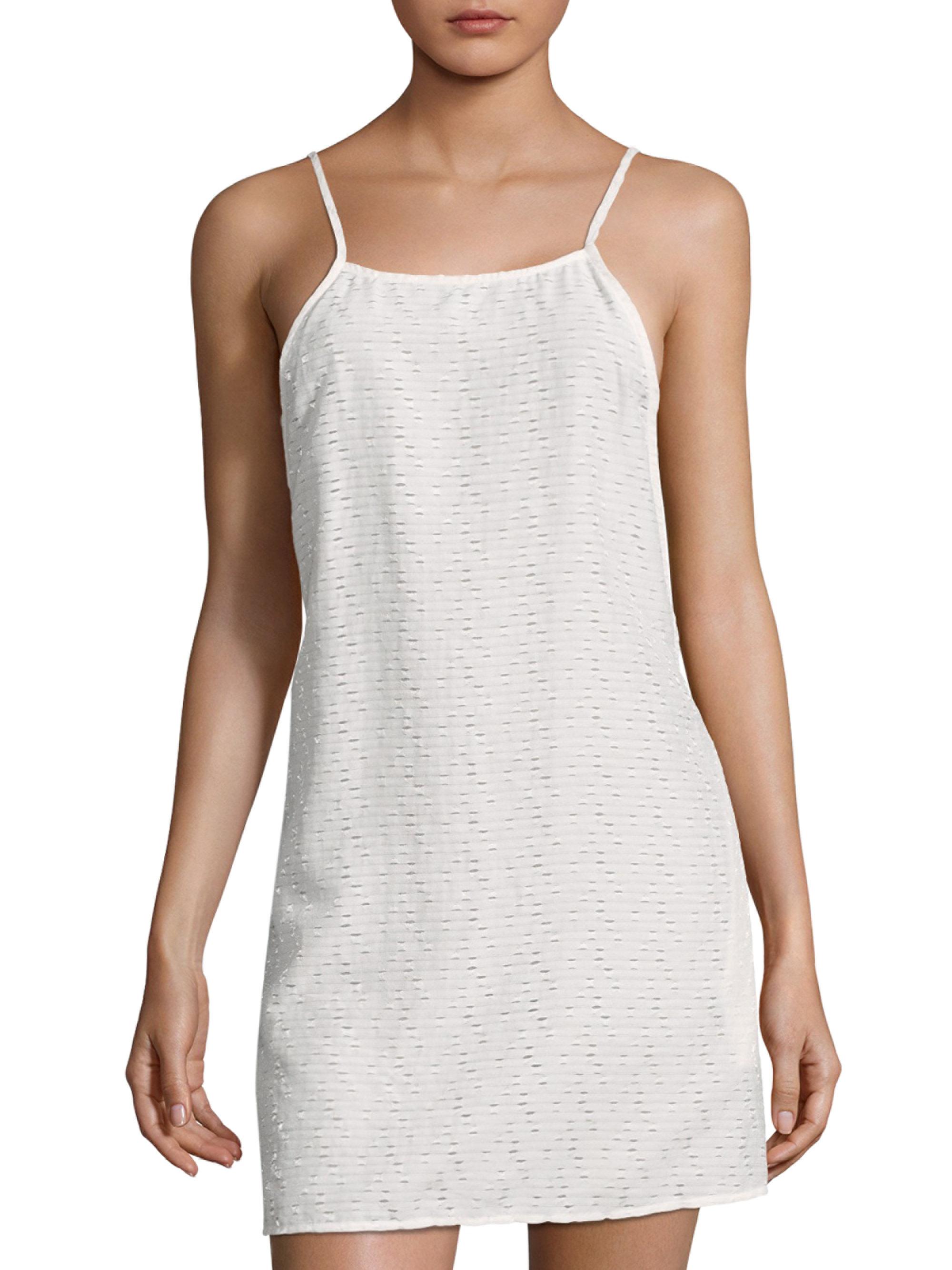 white eyelet cover up