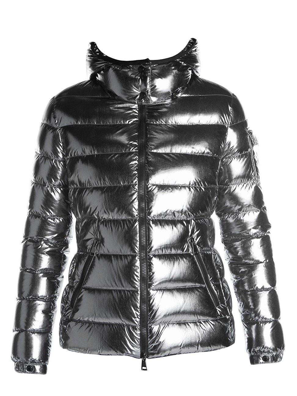 moncler metallic puffer jacket