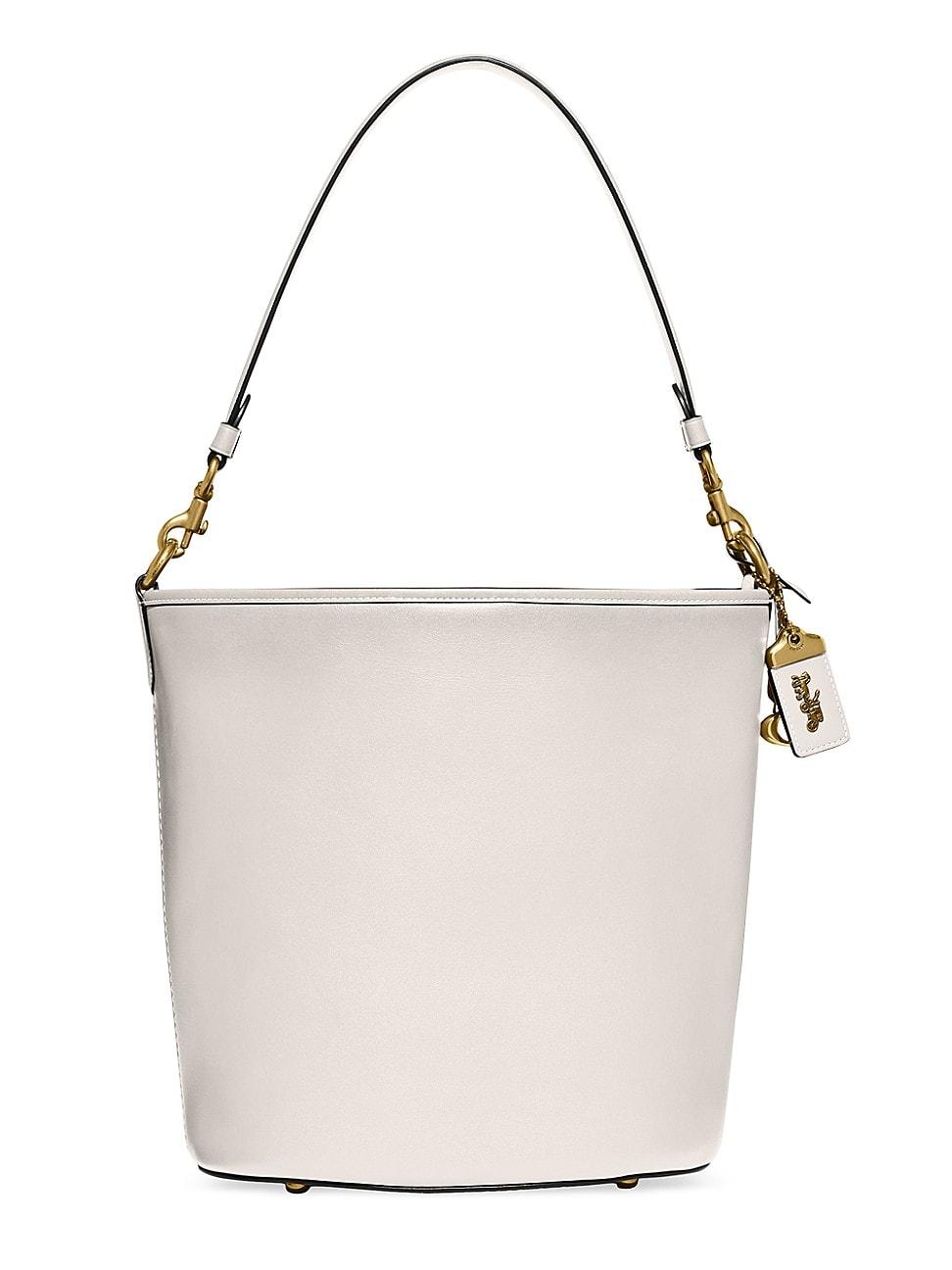 COACH Dakota Leather Bucket Bag in White Lyst