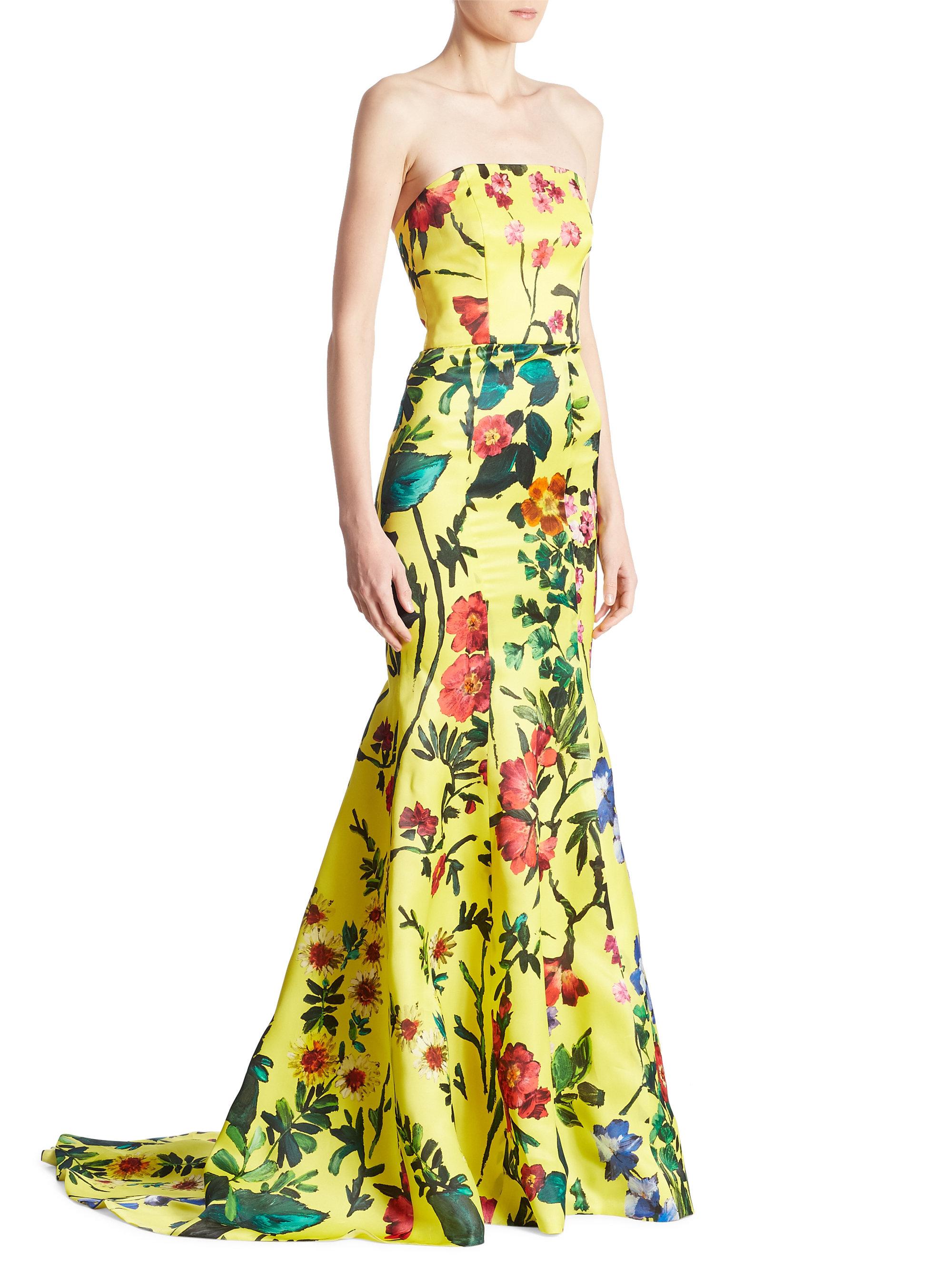 floral trumpet dress