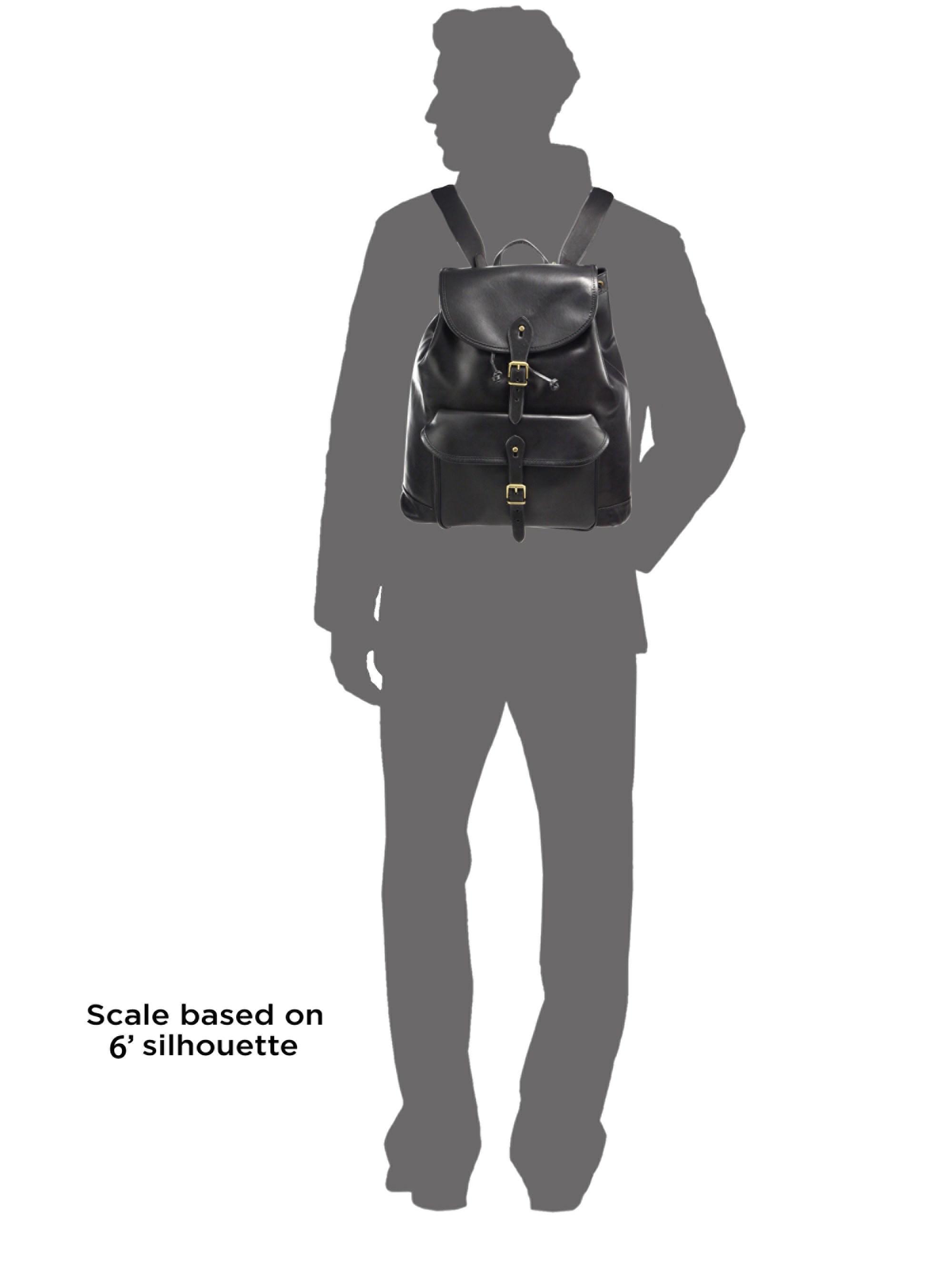 ralph lauren drawstring leather backpack