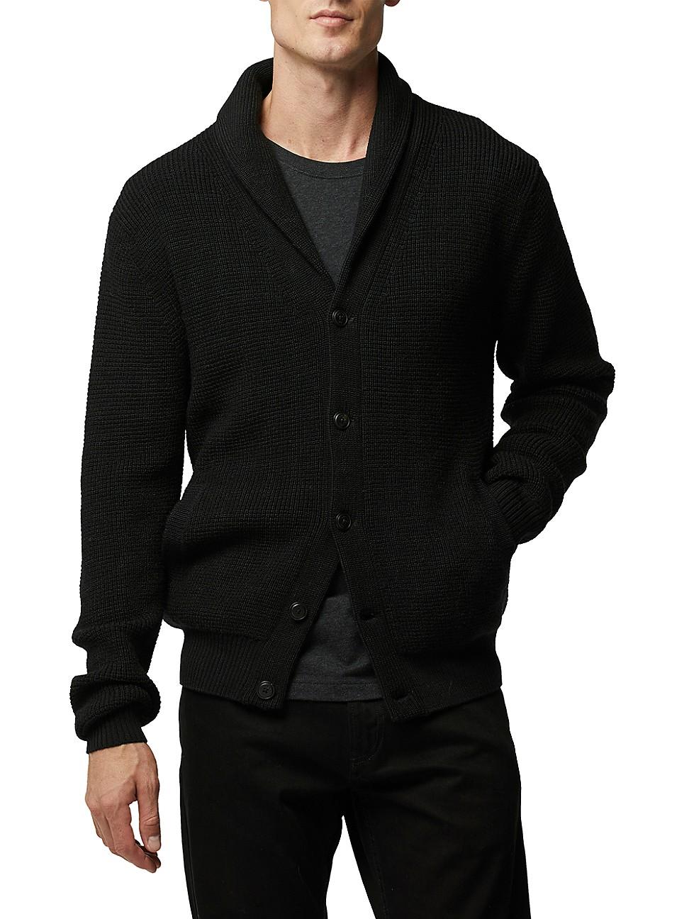 Rodd & Gunn Brigadoon Merino Wool Cardigan in Black for Men | Lyst