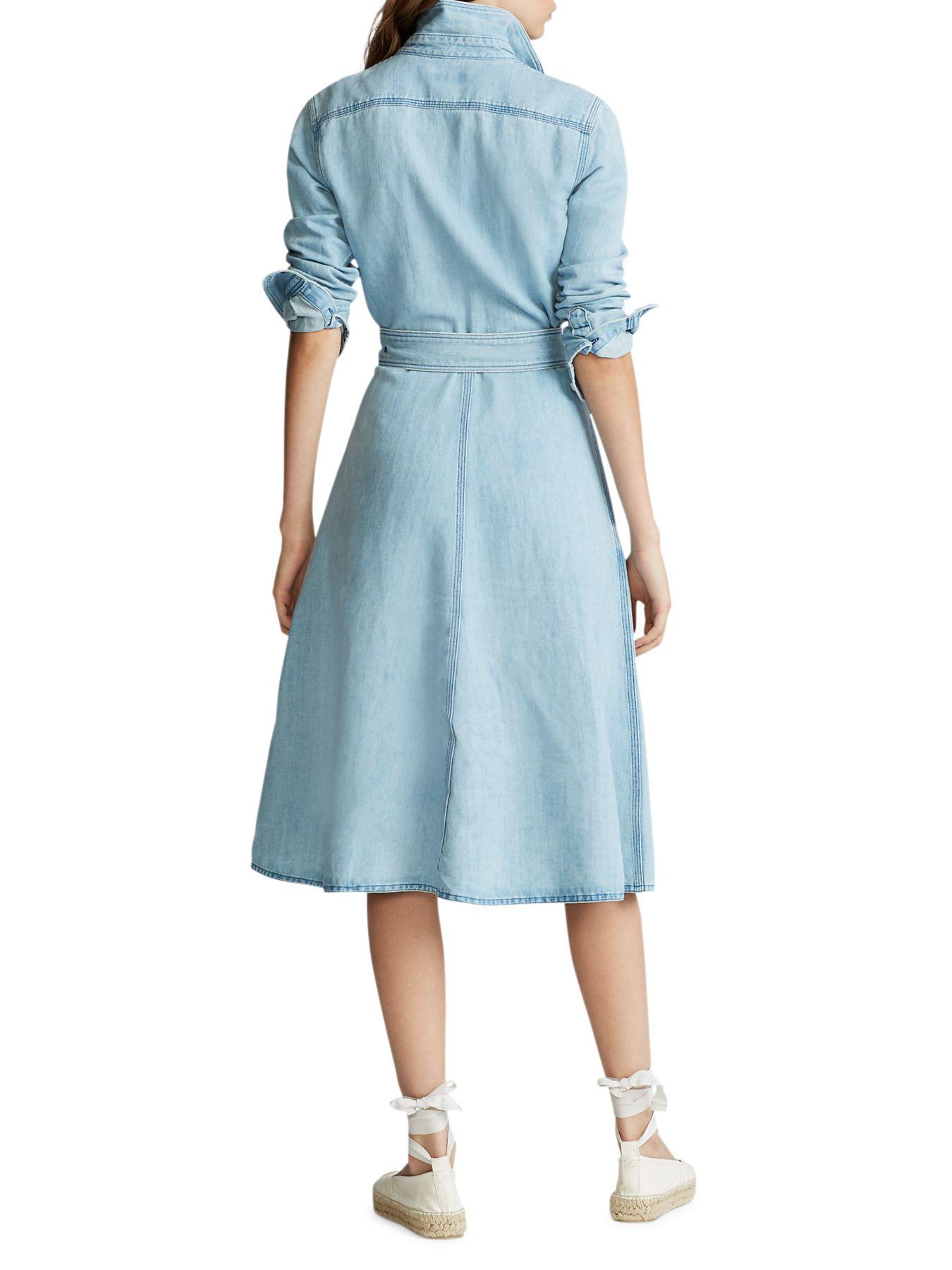 polo ralph lauren denim shirt dress