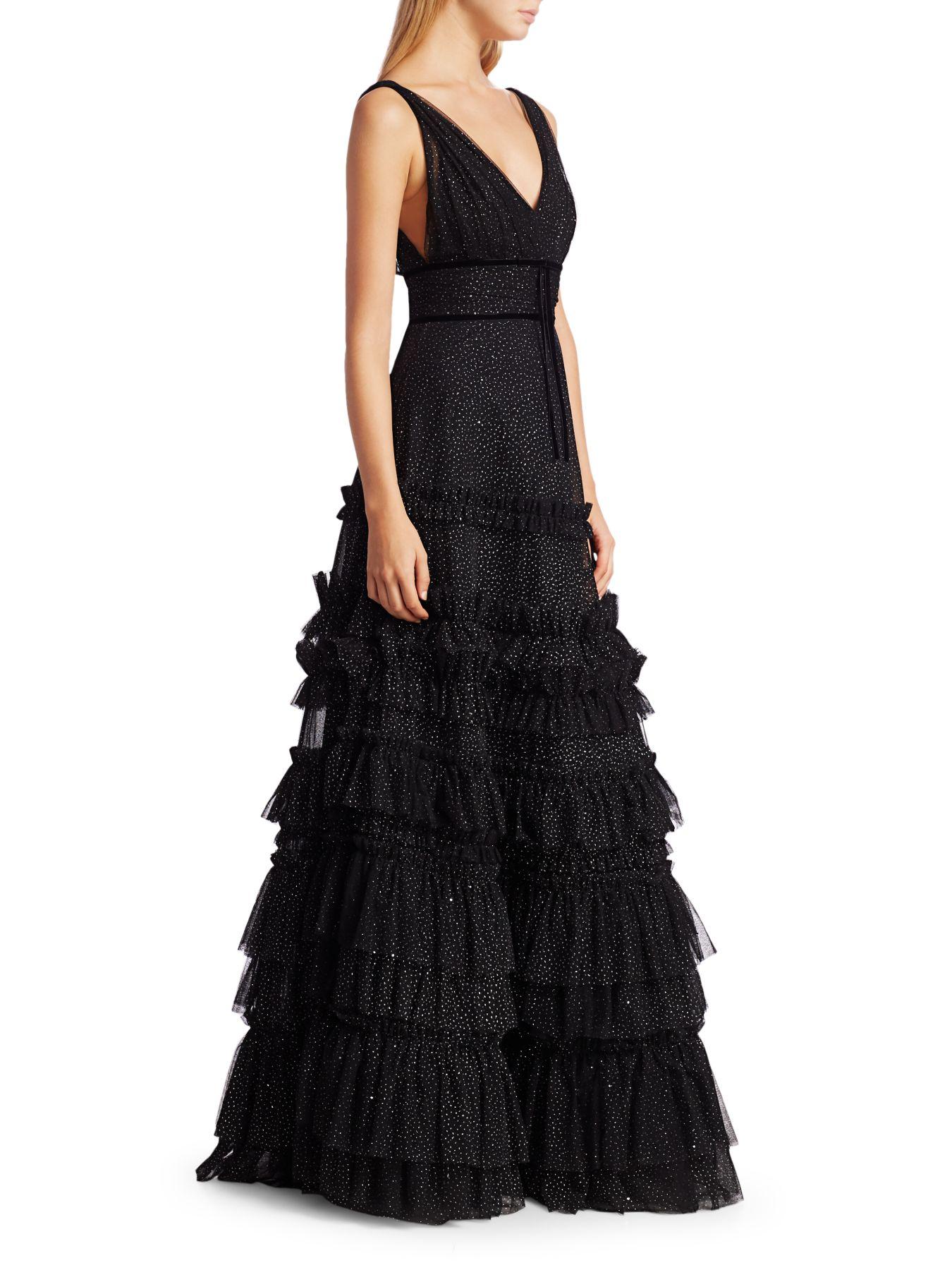 marchesa notte black gown