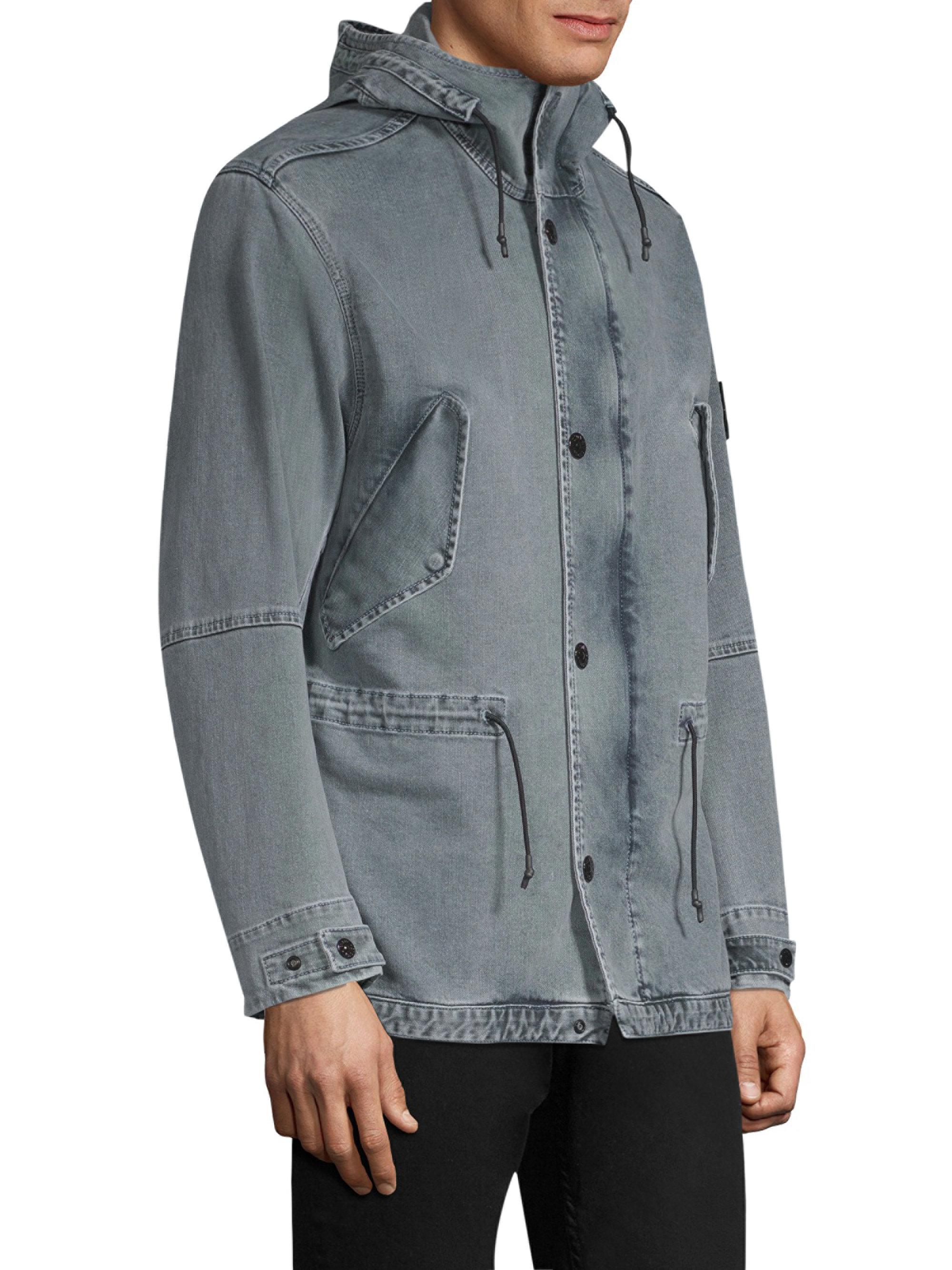 denim jacket stone island
