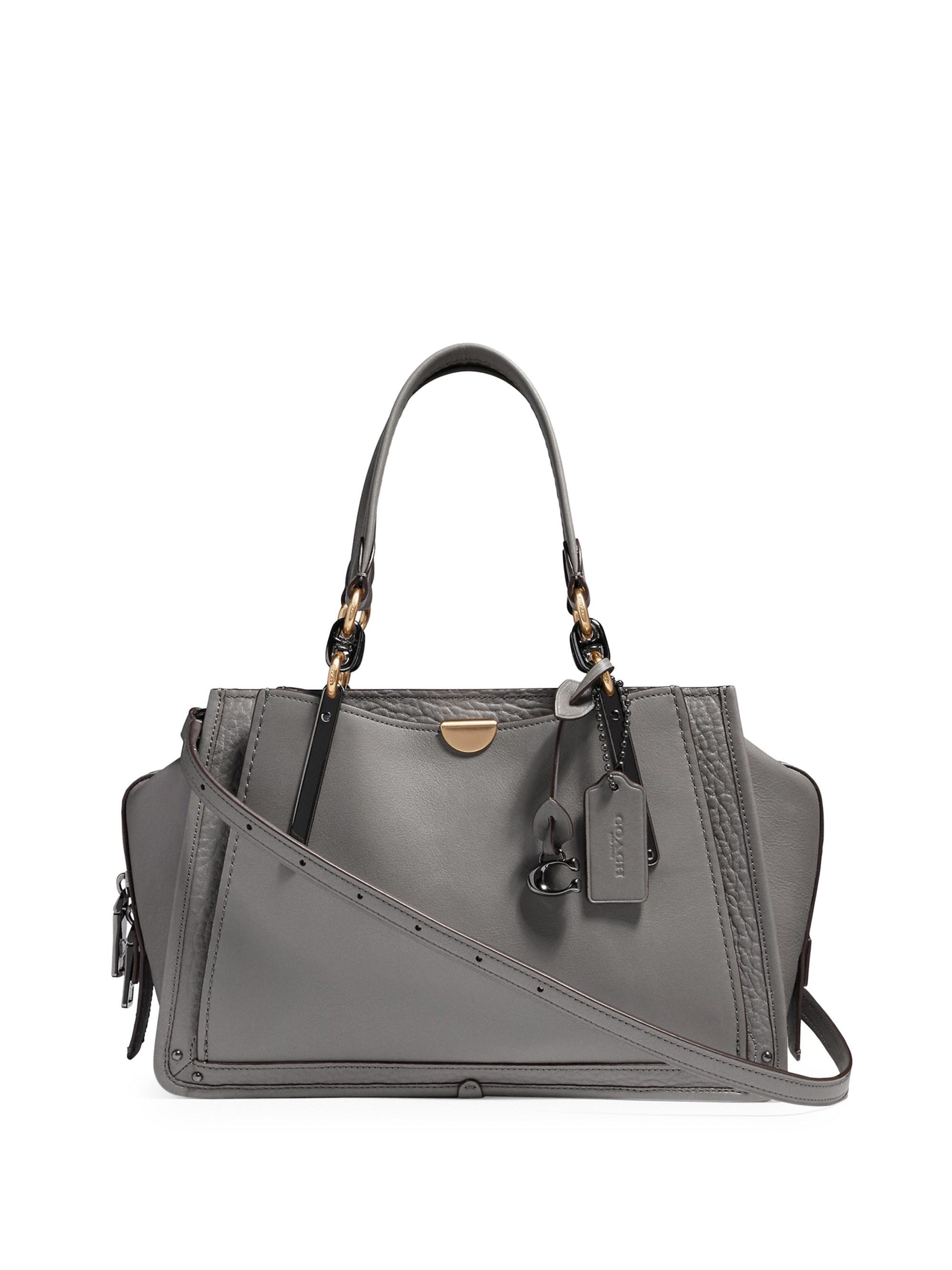 grey coach satchel