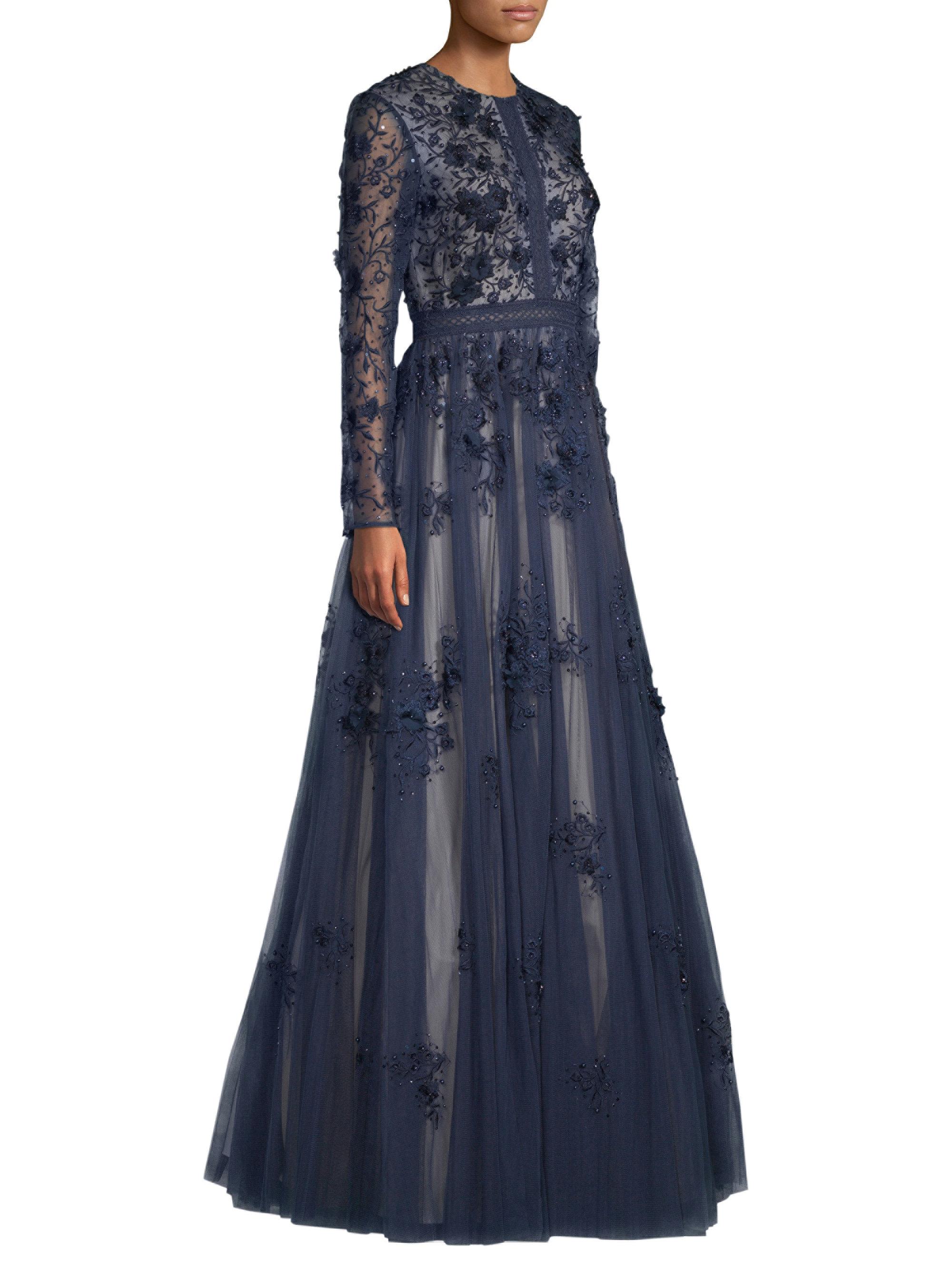 Basix Black Label Tulle Long-sleeve 