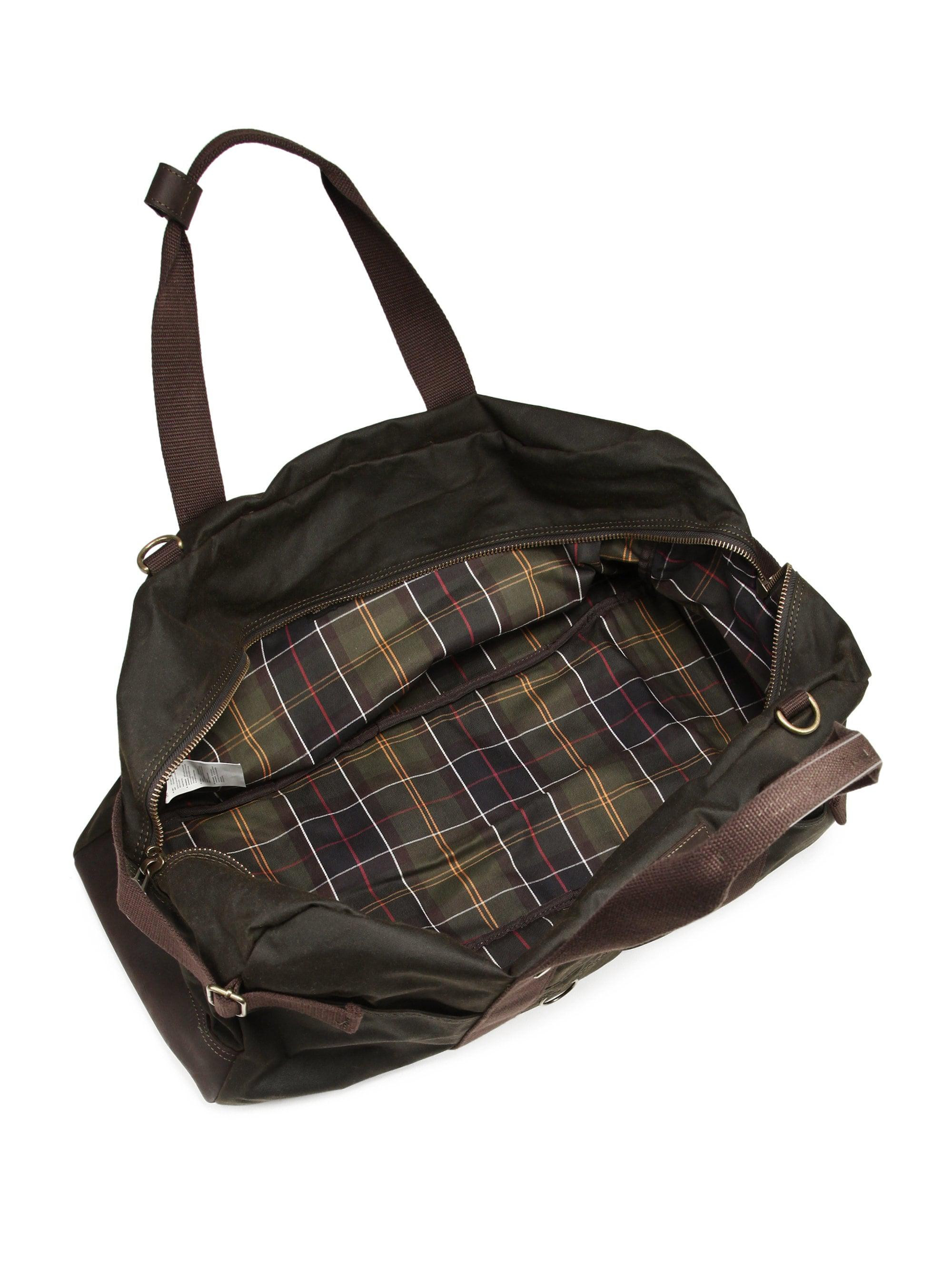 barbour duffle bag