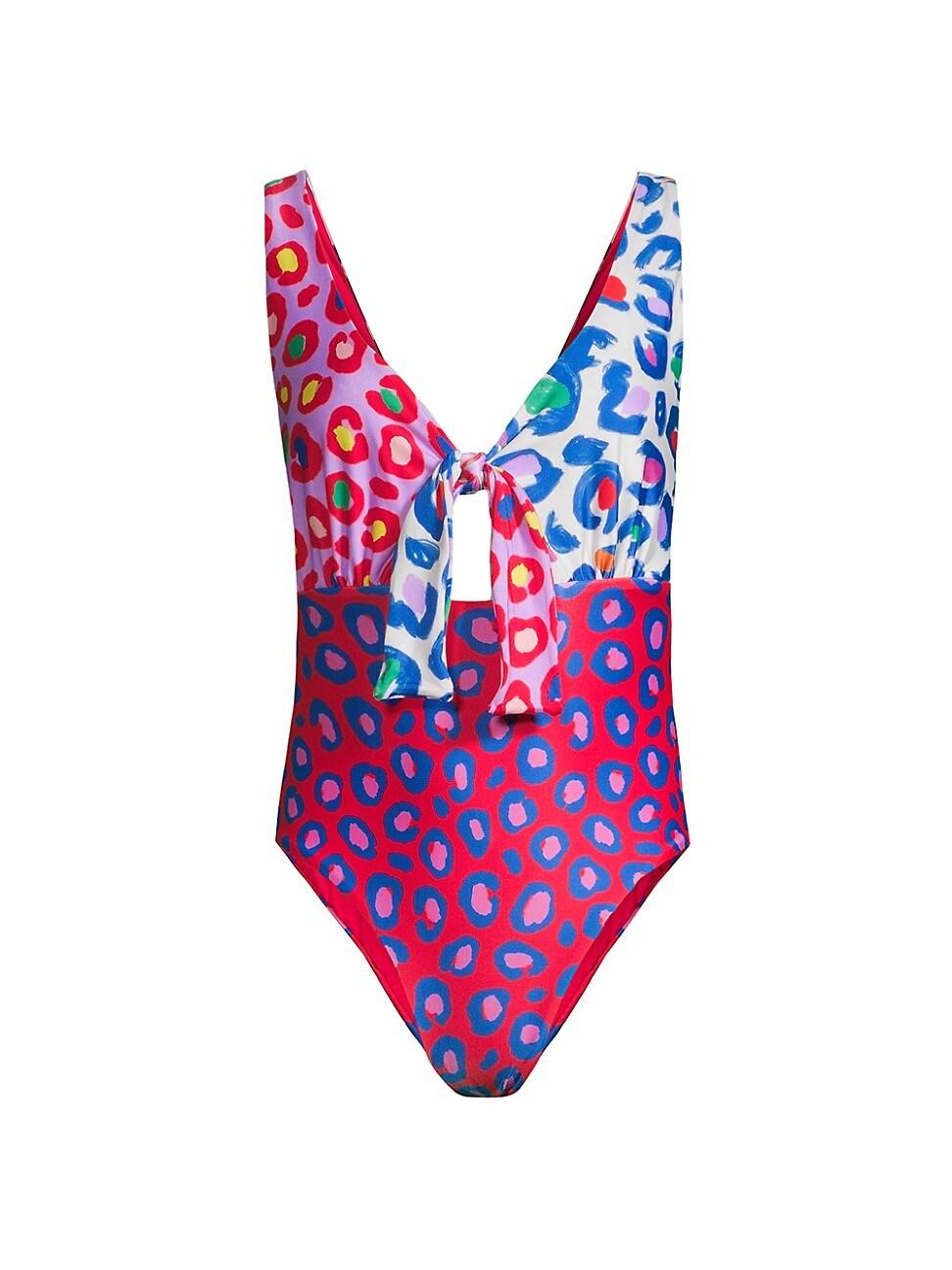 FARM Rio Leopard Pop Cut-out One-piece Swimsuit in Pink | Lyst