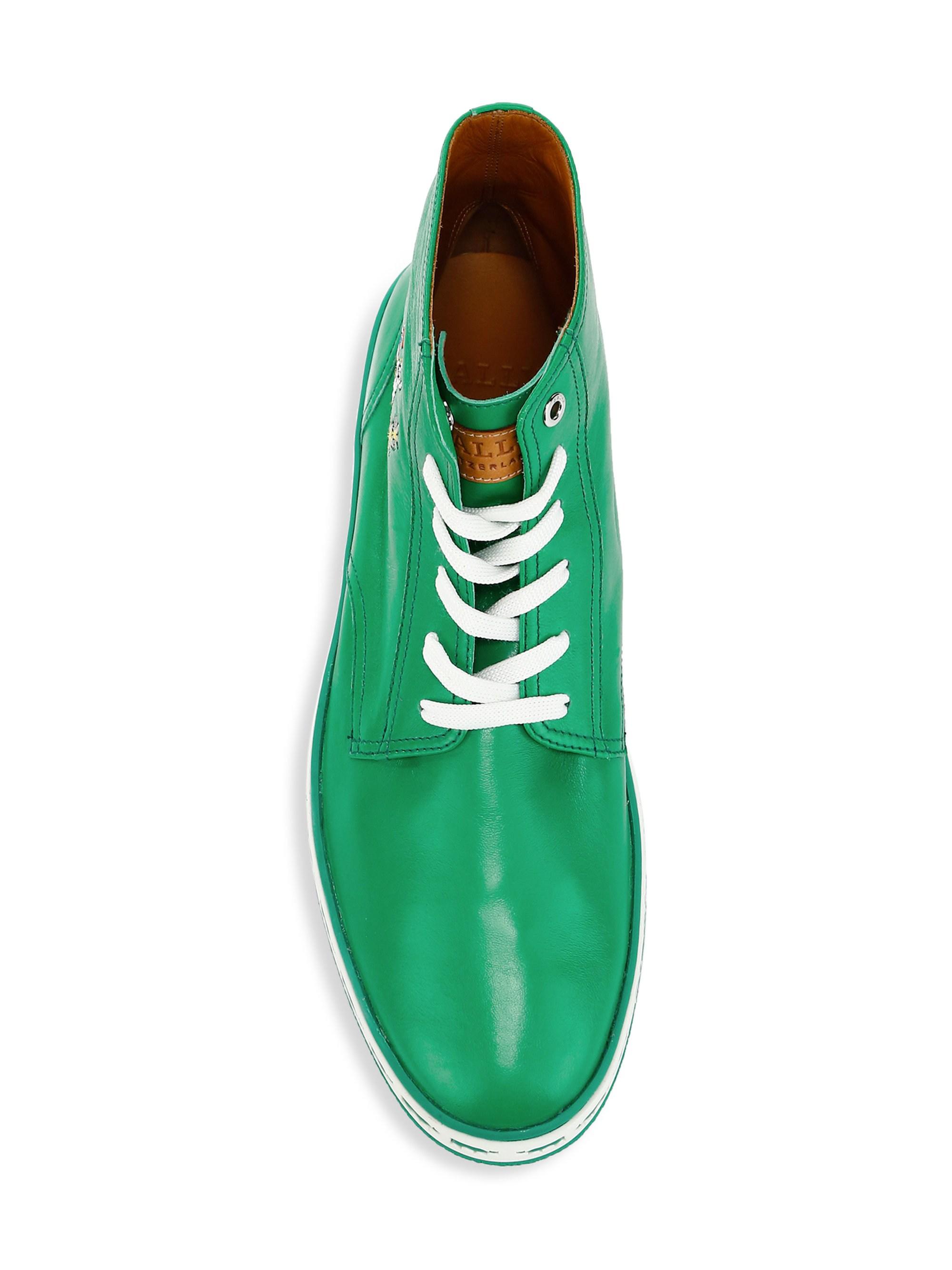 green bally sneakers