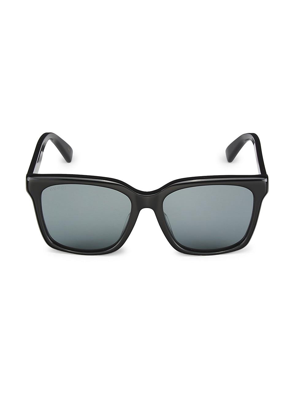 Gucci Symbols 56mm Square Sunglasses in Gray for Men | Lyst