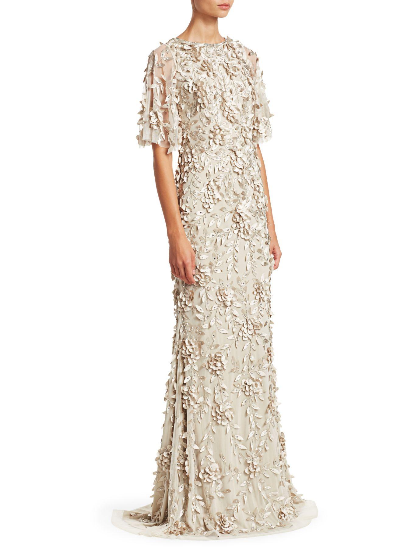 theia embellished tulle gown