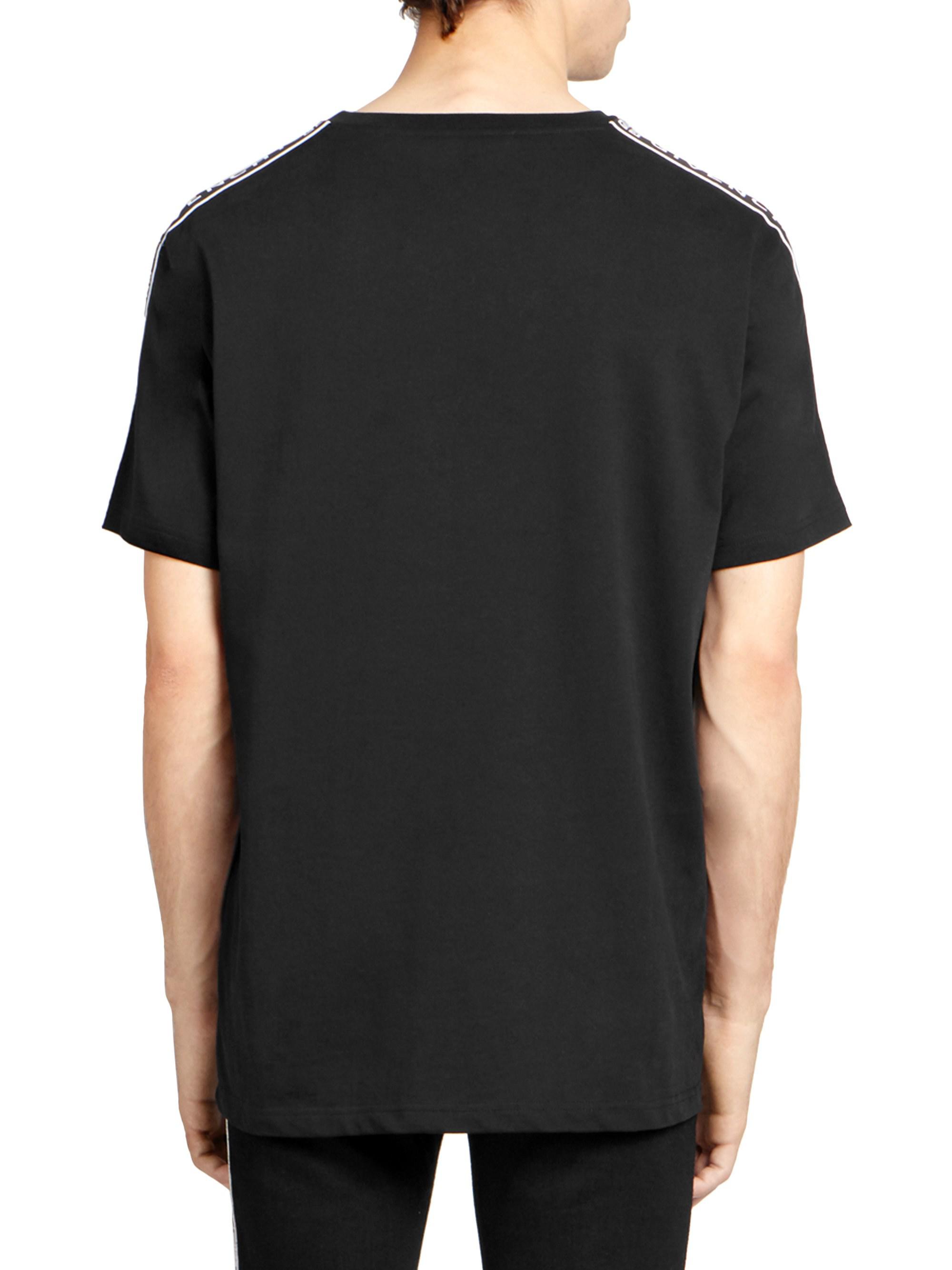 Givenchy Shoulder-tape Logo T-shirt in Black for Men | Lyst