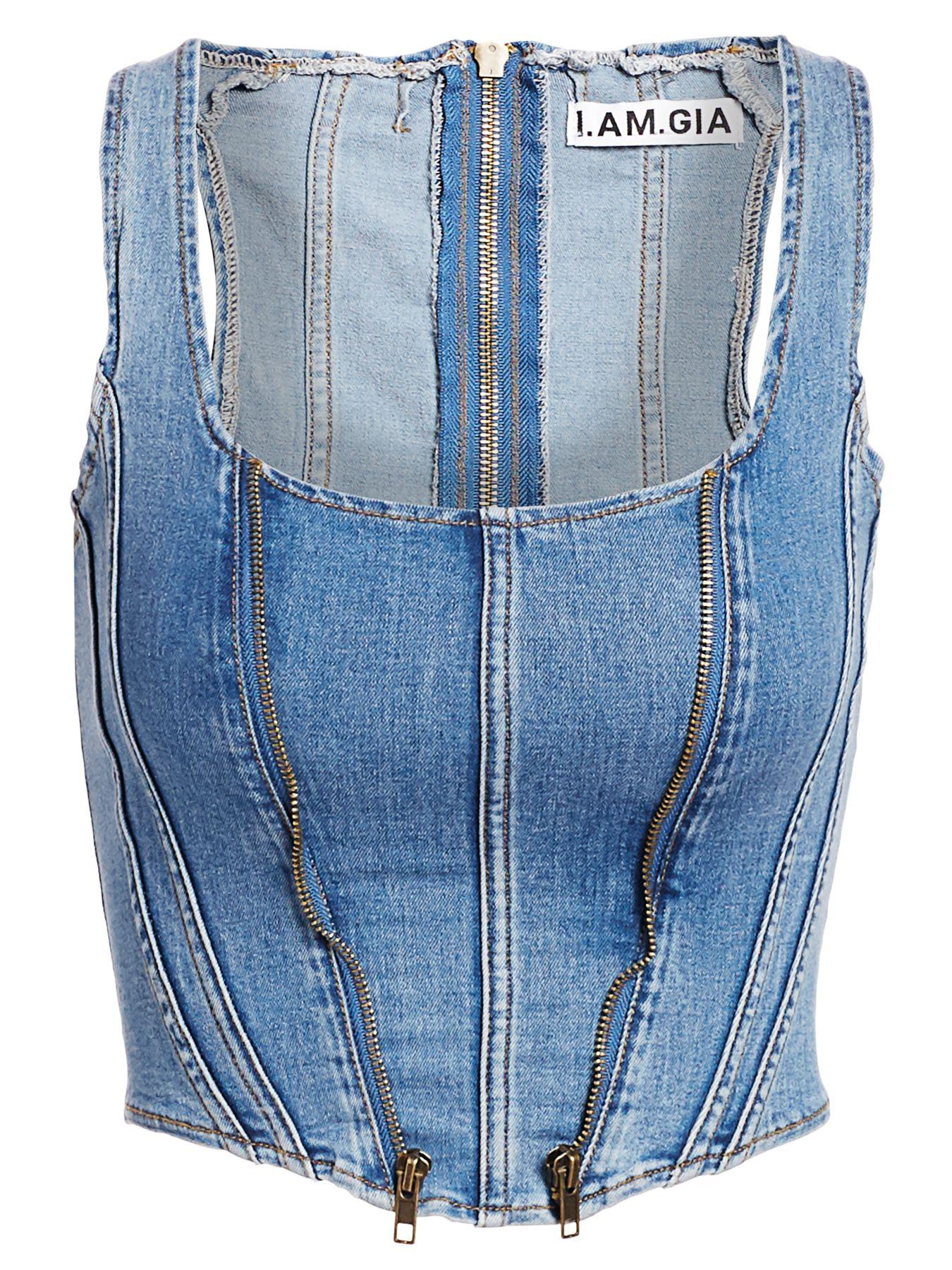 I.AM.GIA I.am. Gia Coco Denim Corset in 