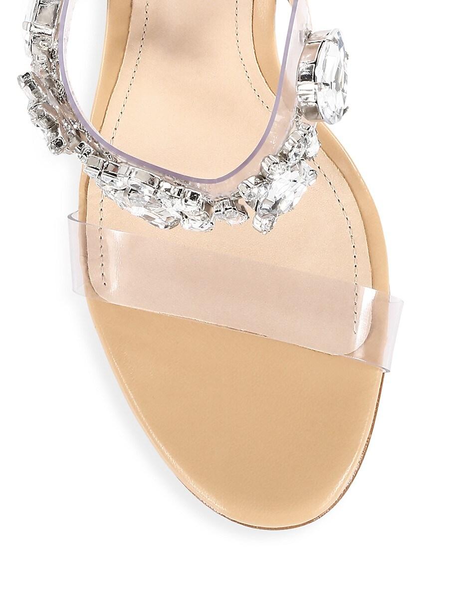 Schutz Leather Laureen Embellished 