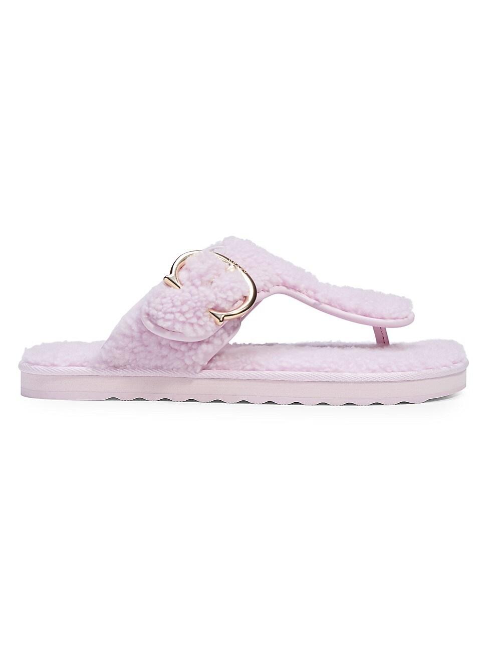 COACH Hollie Shearling Sandals | Lyst